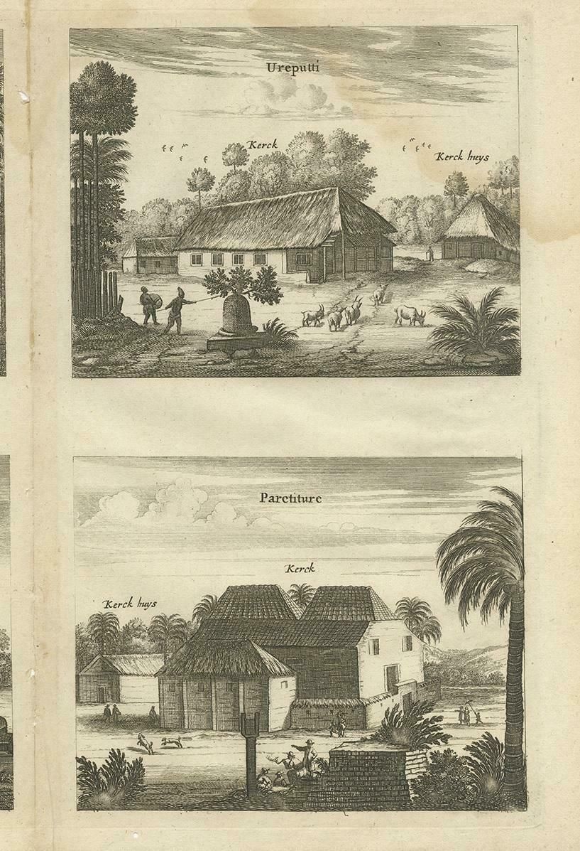 Antique Print Of The Churches Of Ilondi Matual, Ureputti, Catavelli And Paretitu photo Art