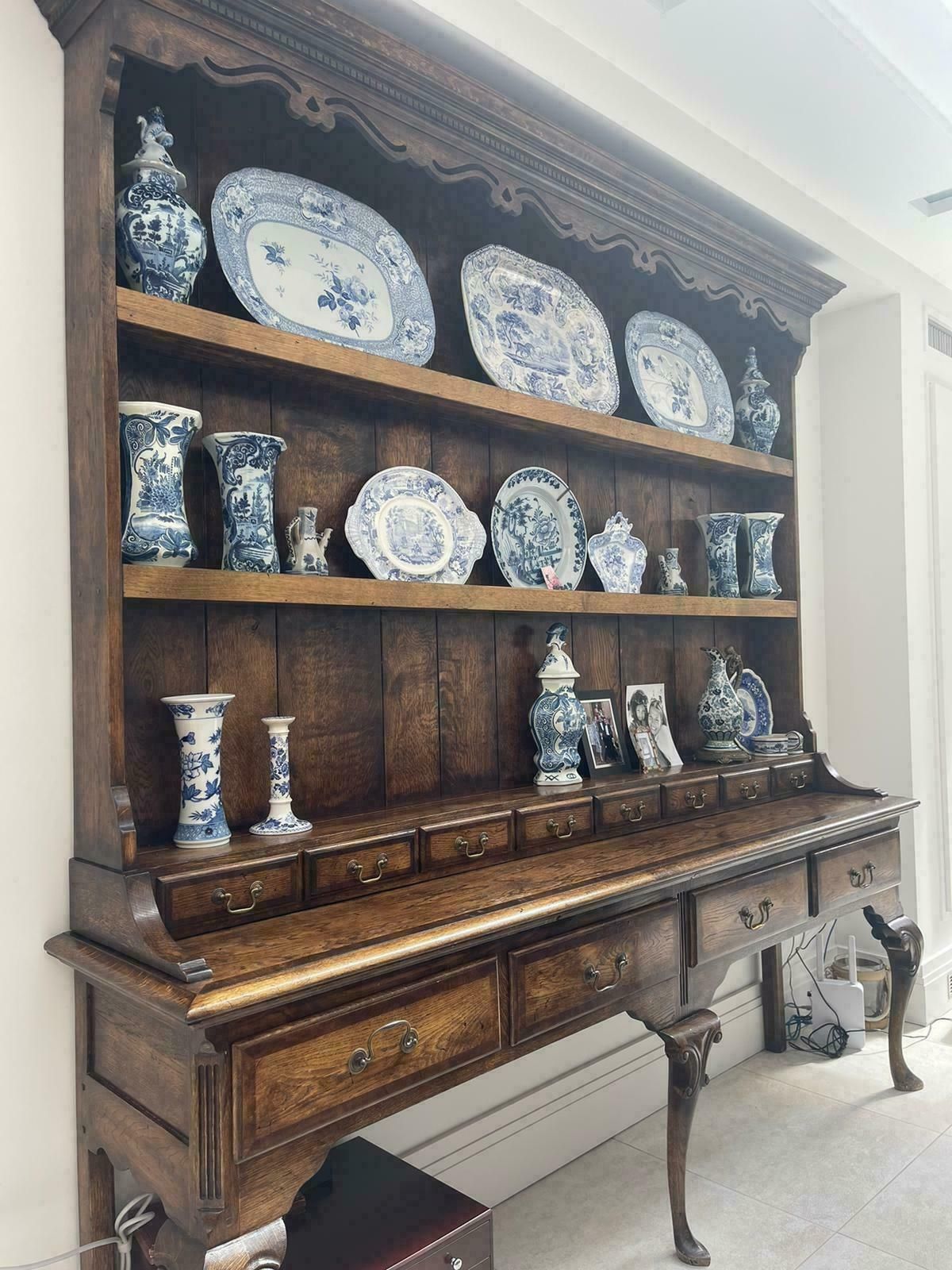 18th Century Antique Oak Kitchen Dresser photo for sale
