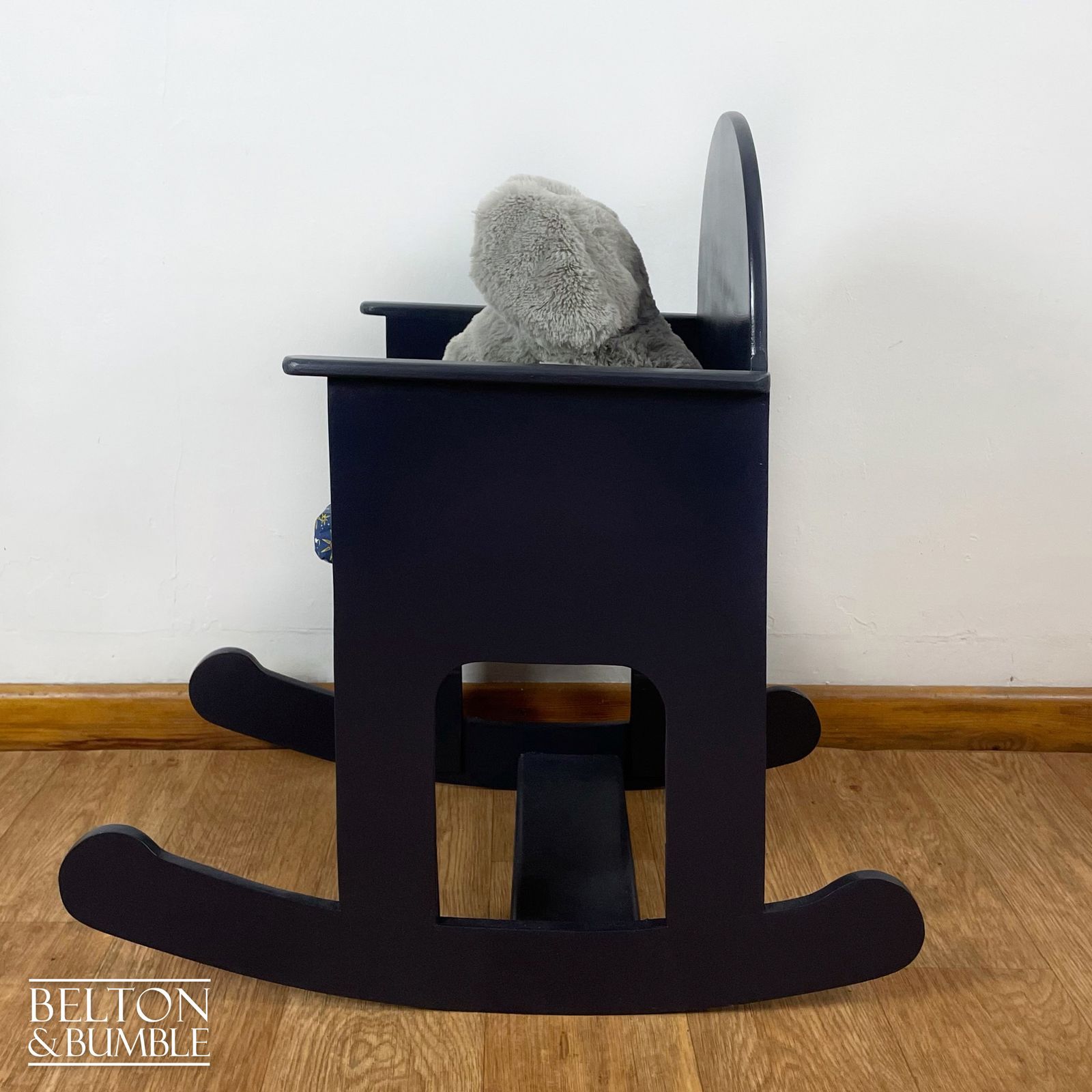 Small Child’s Rocking Chair In Navy photo vinterior