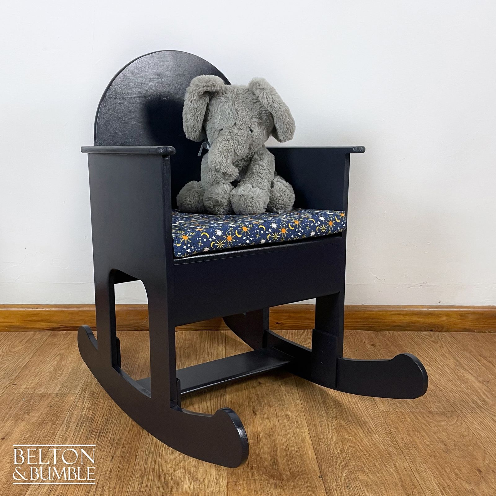 Small Child’s Rocking Chair In Navy