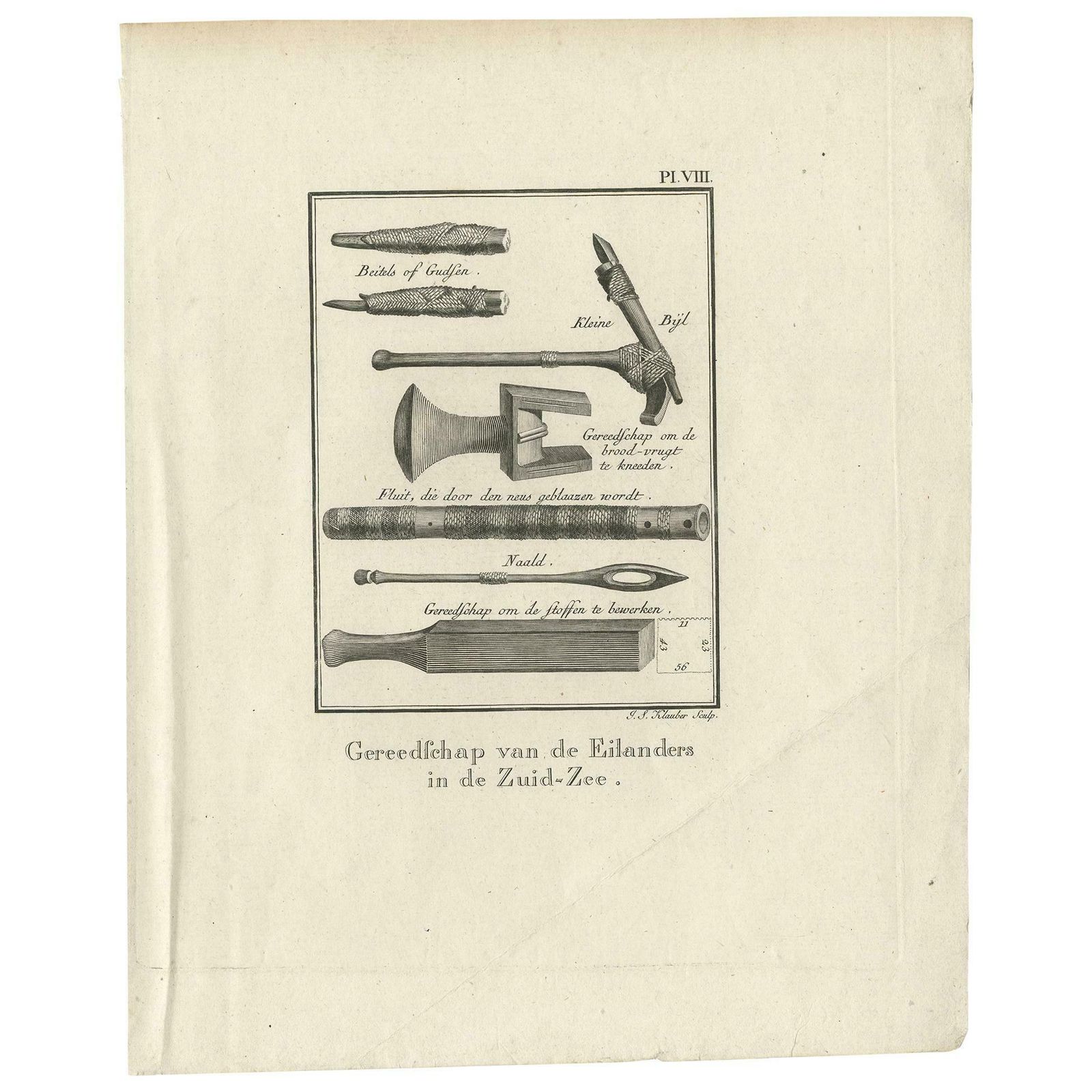 Antique Print Depicting Various Tools II By Cook, 1803