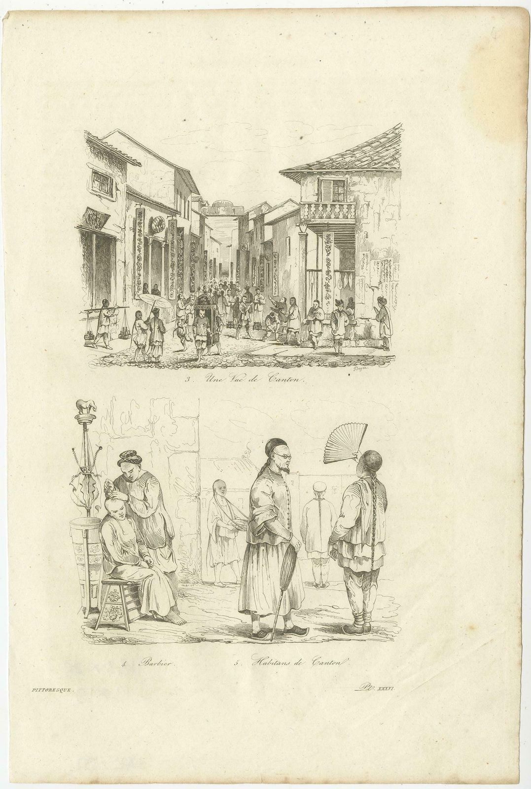 Old Street View In Guangzhou 'Canton' And Inhabitants Of Guangzhou, China, 1834 photo furniture