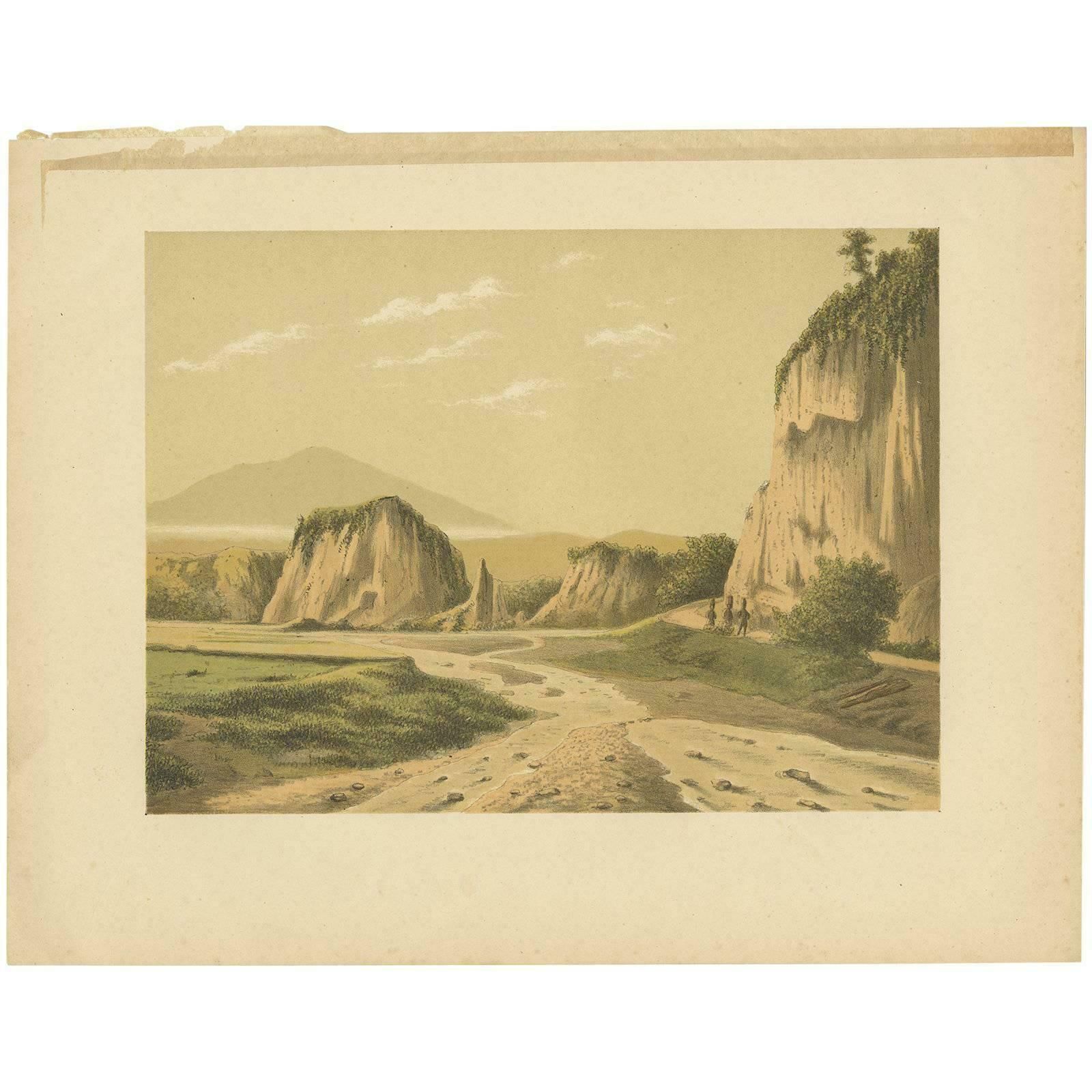 Antique Print Of Ngarai Sianok 'Sumatra' By M.T.H. Perelaer, 1888