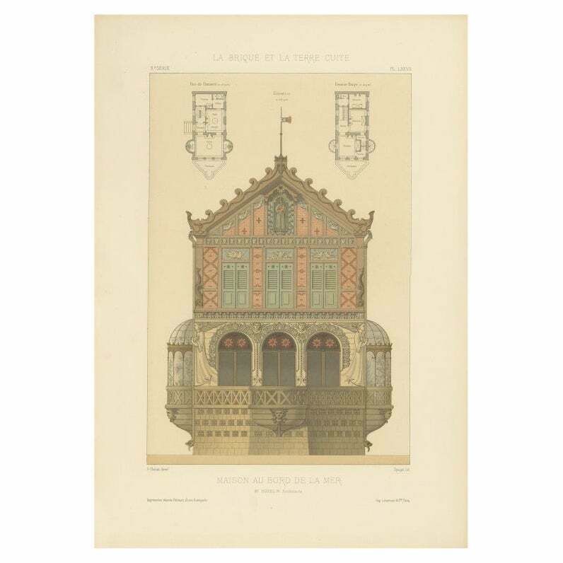 Pl. Lxxvii Maison Au Bord De La Mer, Chabat, C.1900