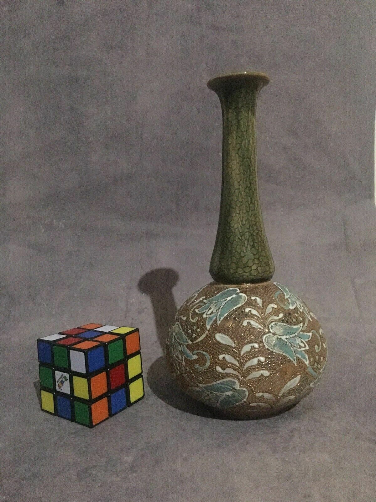 Antique Doulton Lambeth Slaters Vase Victorian Stoneware Pottery photo furniture