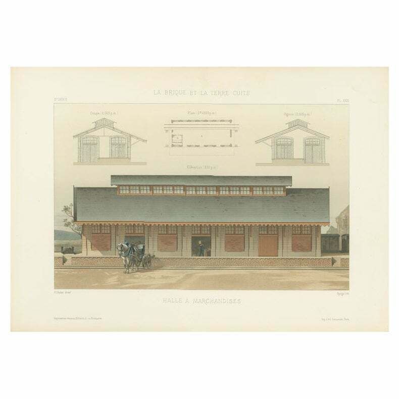 Pl. Xxiii Halle A Marchandises, Chabat, C.1900