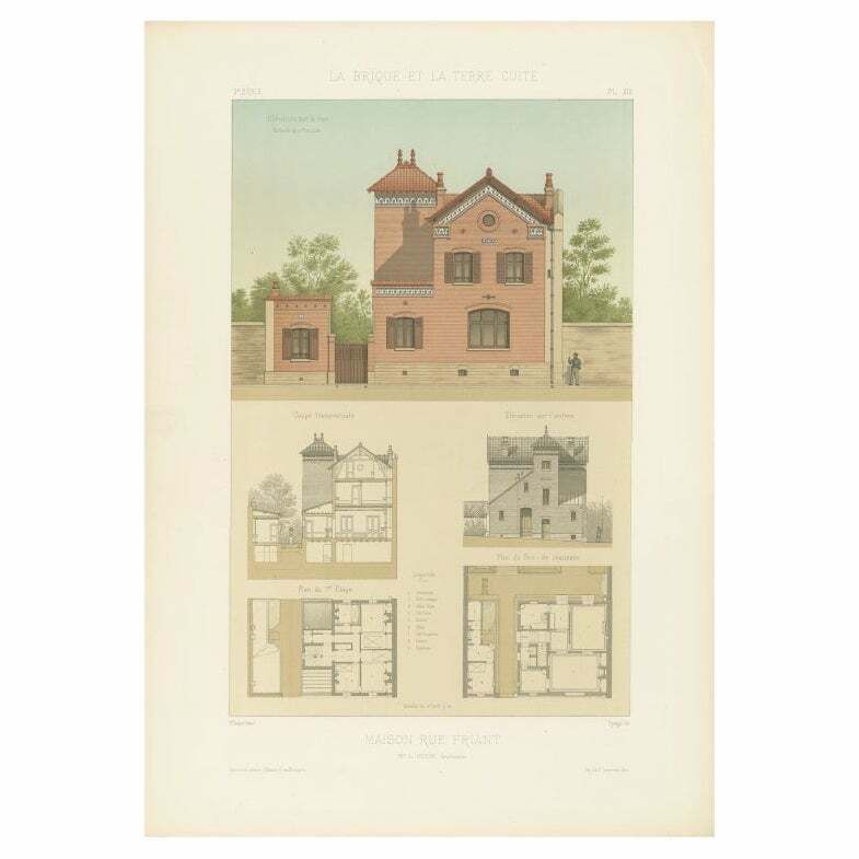 Pl. Xxii House Rue Friant, Chabat, C.1900
