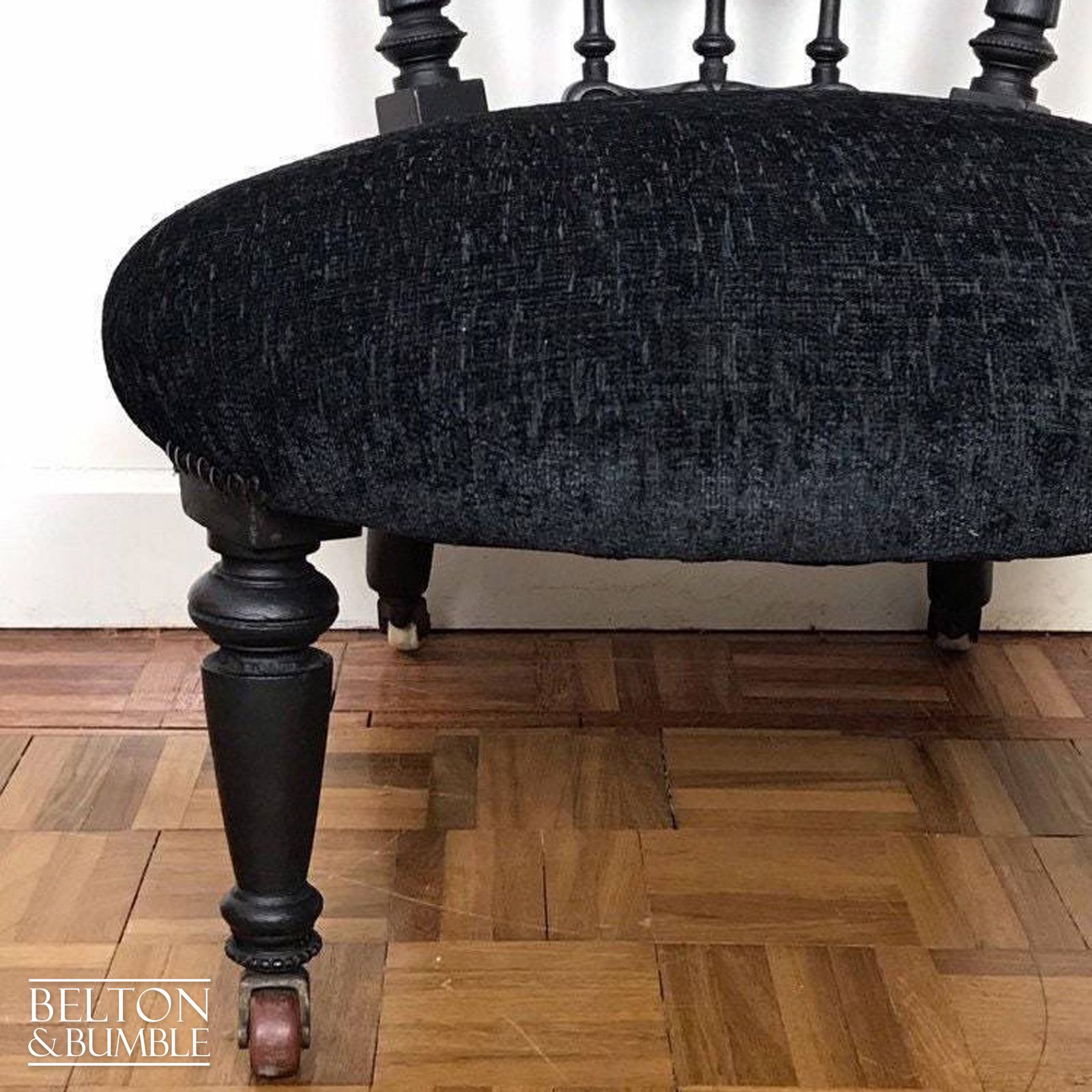 Black Antique Nursing Chair photo furniture