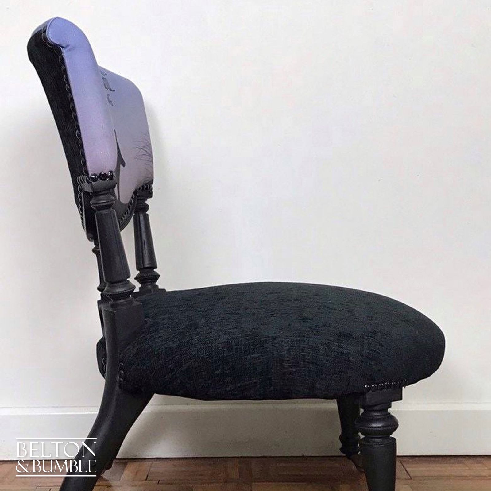 Black Antique Nursing Chair photo Furniture