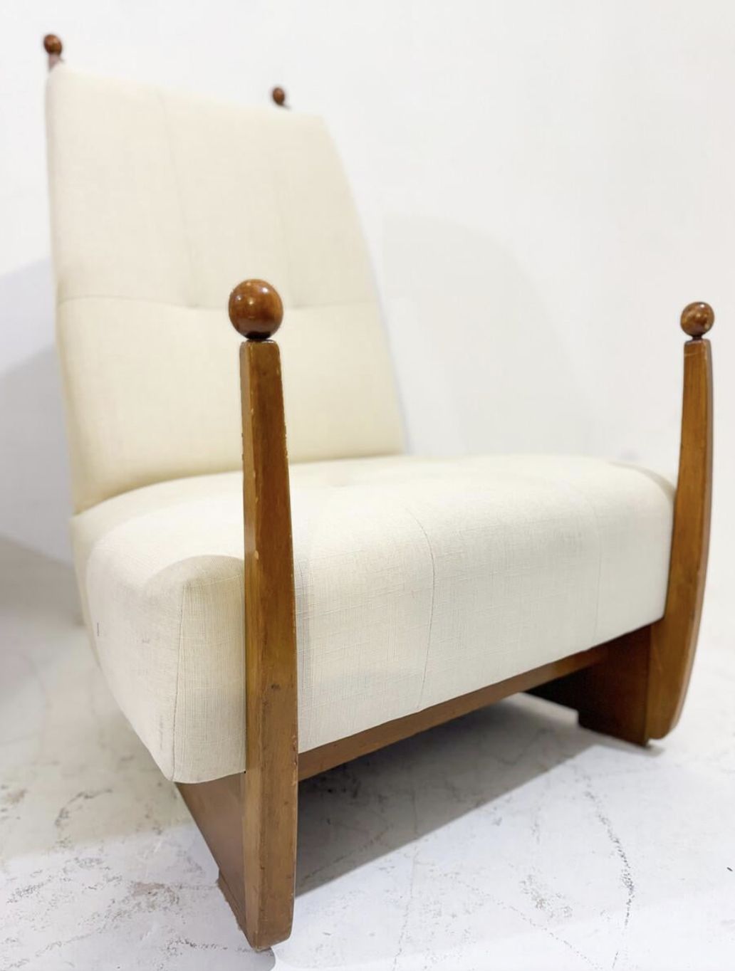 Mid Century Modern Pair Of Hungarian Armchair, 1960s  New Upholstery photo for sale