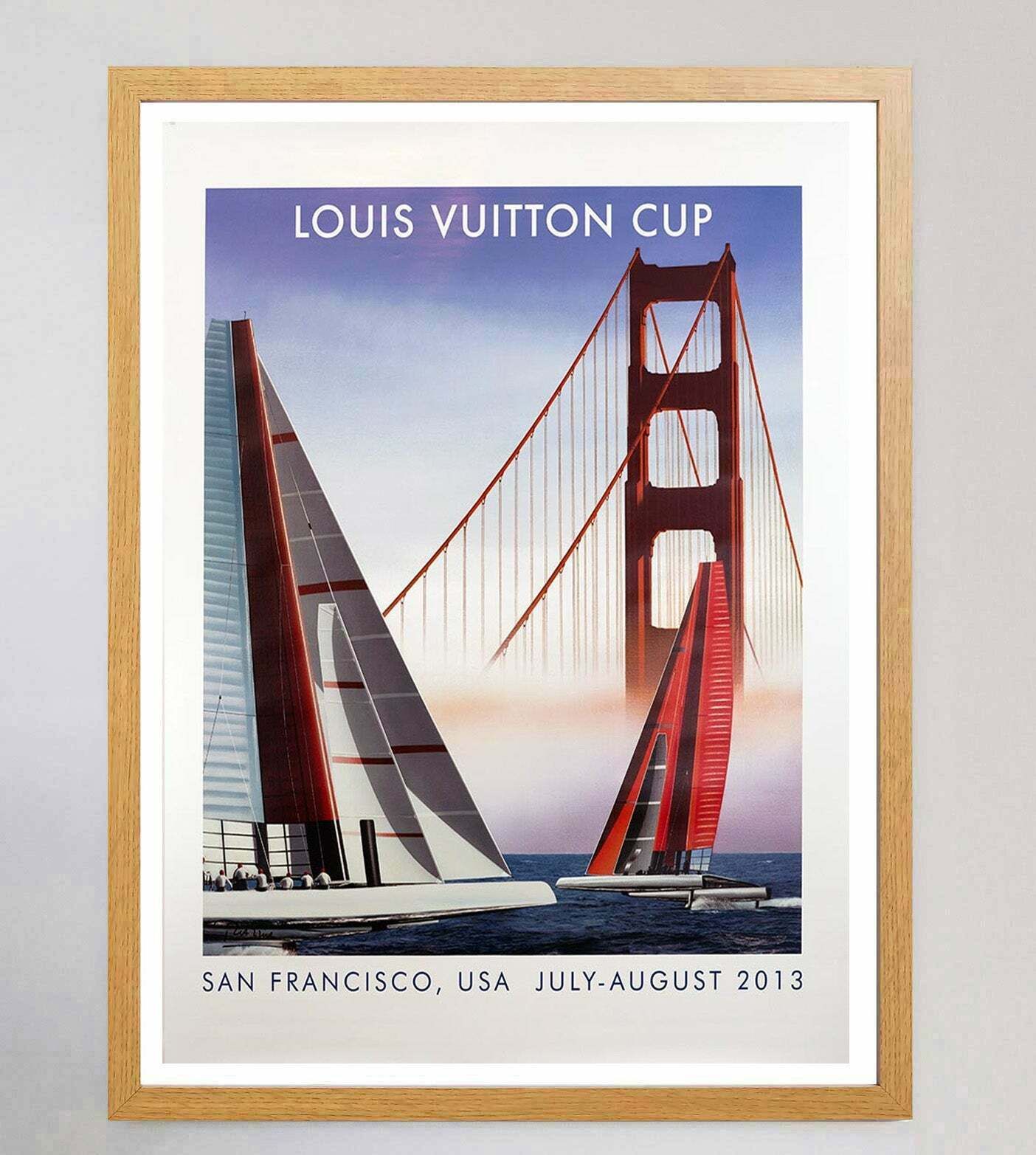 Louis Vuitton Cup San Francisco 2013   Razzia Original Vintage Poster photo Art