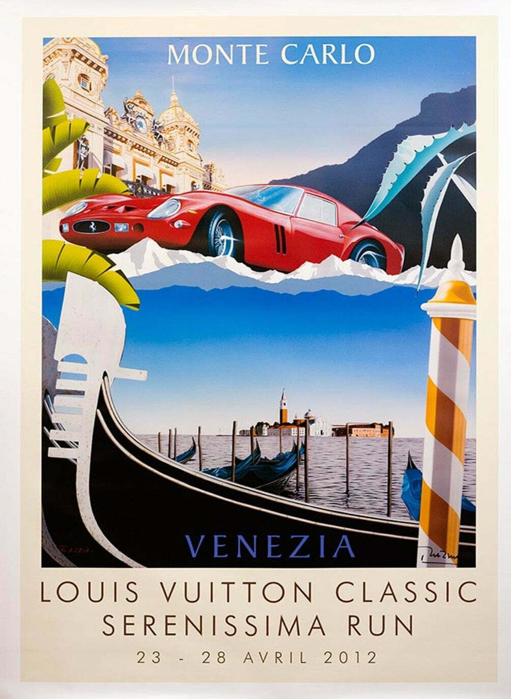 Louis Vuitton Classic Monte Carlo   Venezia 2012   Razzia Original Vintage Poster