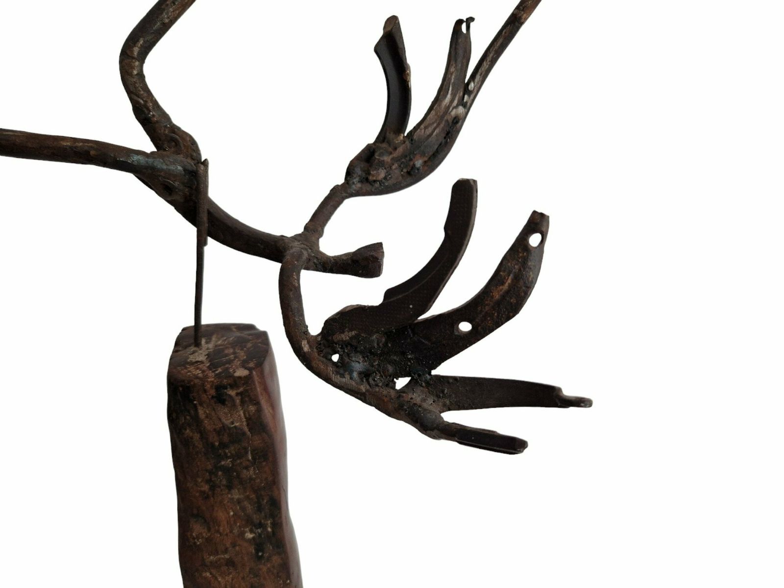Modernist Icarus Sculpture In Welded Metal By Arthur Azevedo, Contemporary Abstract Zimbabwe Statue, African Art photo Art