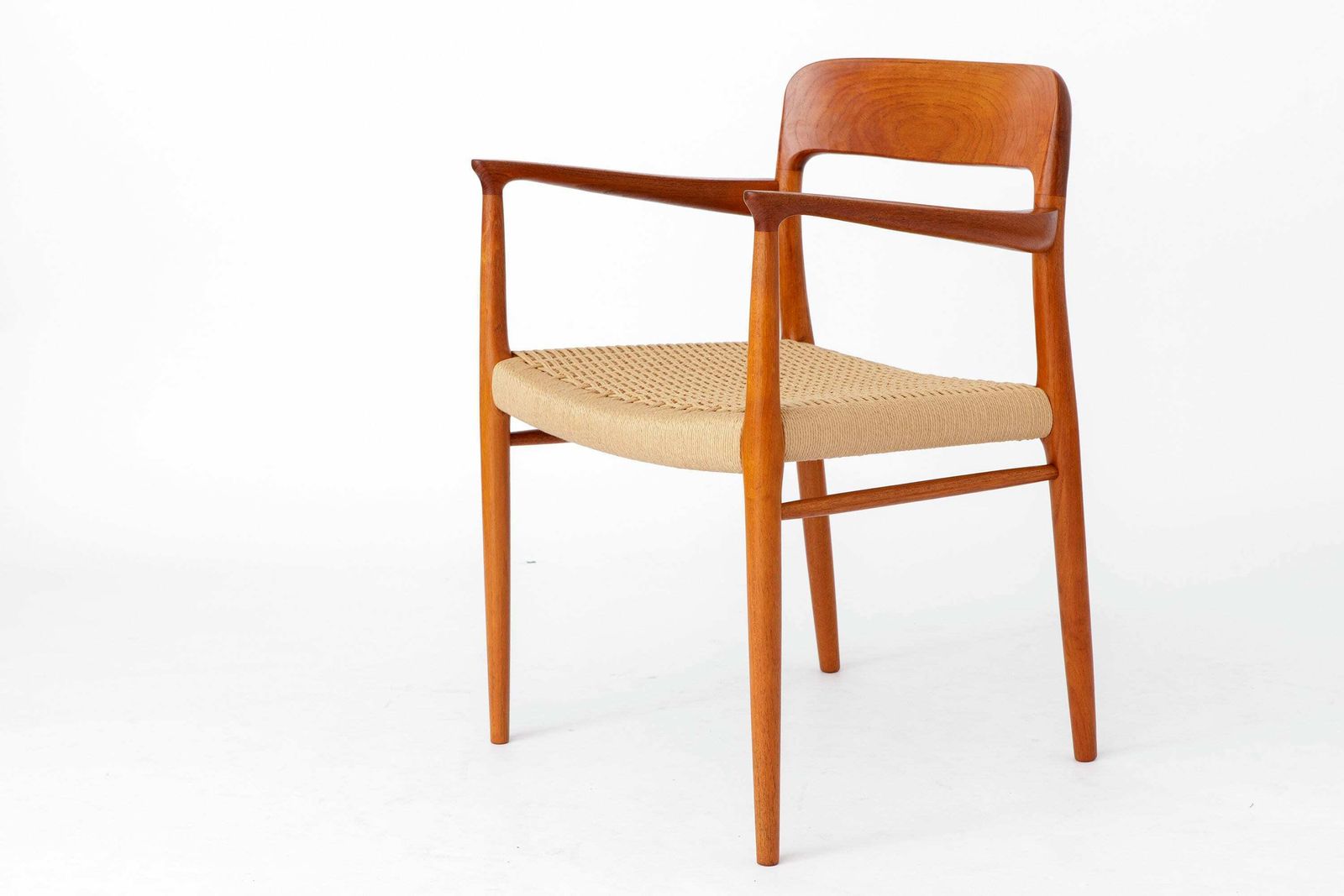 1 Of 2 Niels Moller Armchair, Model 56, Teak, 1950s, Vintage photo furniture