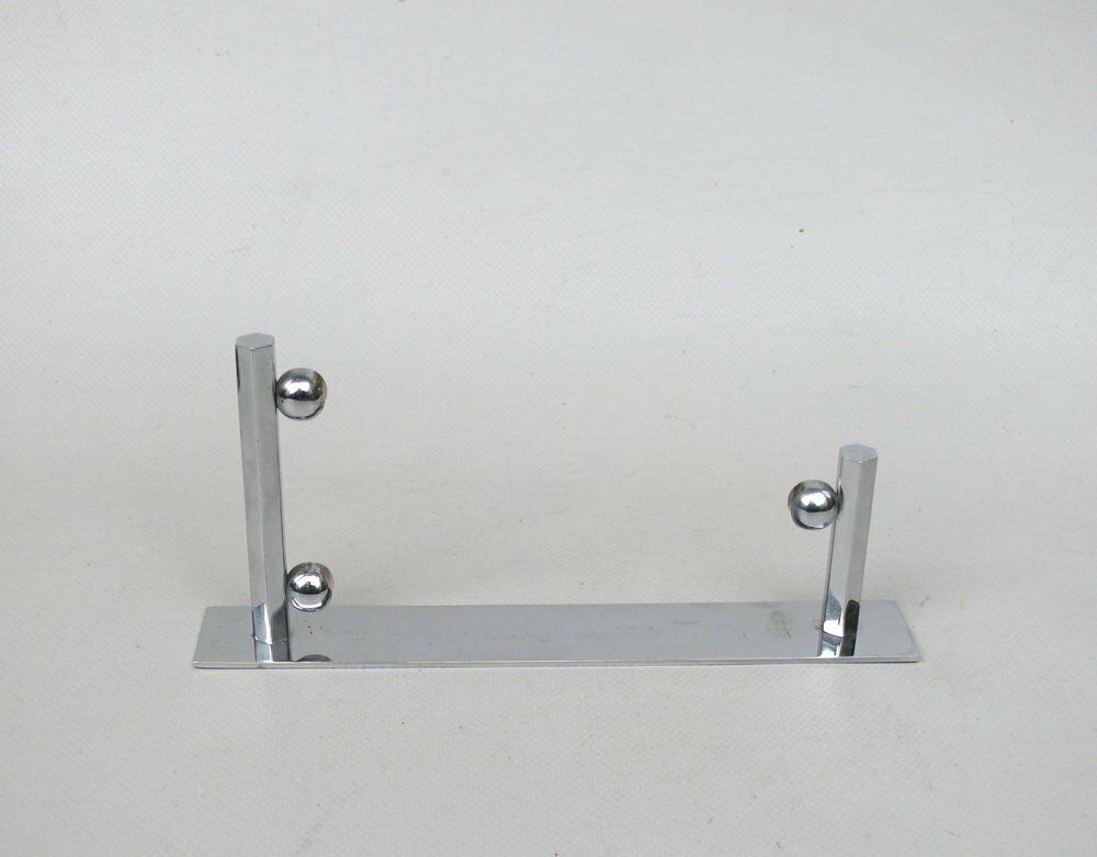 1362.55 Art Deco Chrome Plated & Metallised Pane Picture Frame, 1920s photo