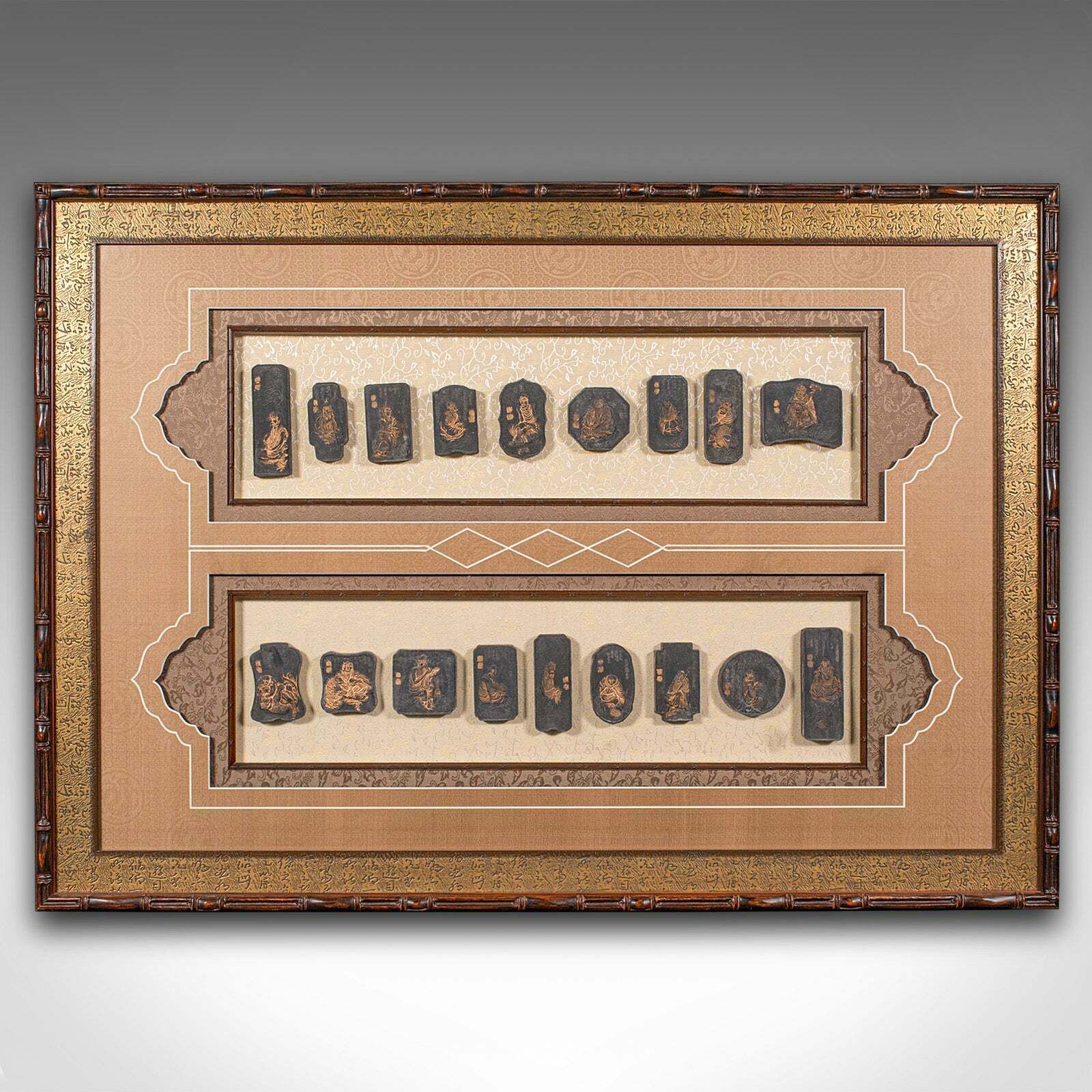 Large Antique Ink Stone Display Set, Chinese, Ornamental Stones, Qing, Victorian photo furniture