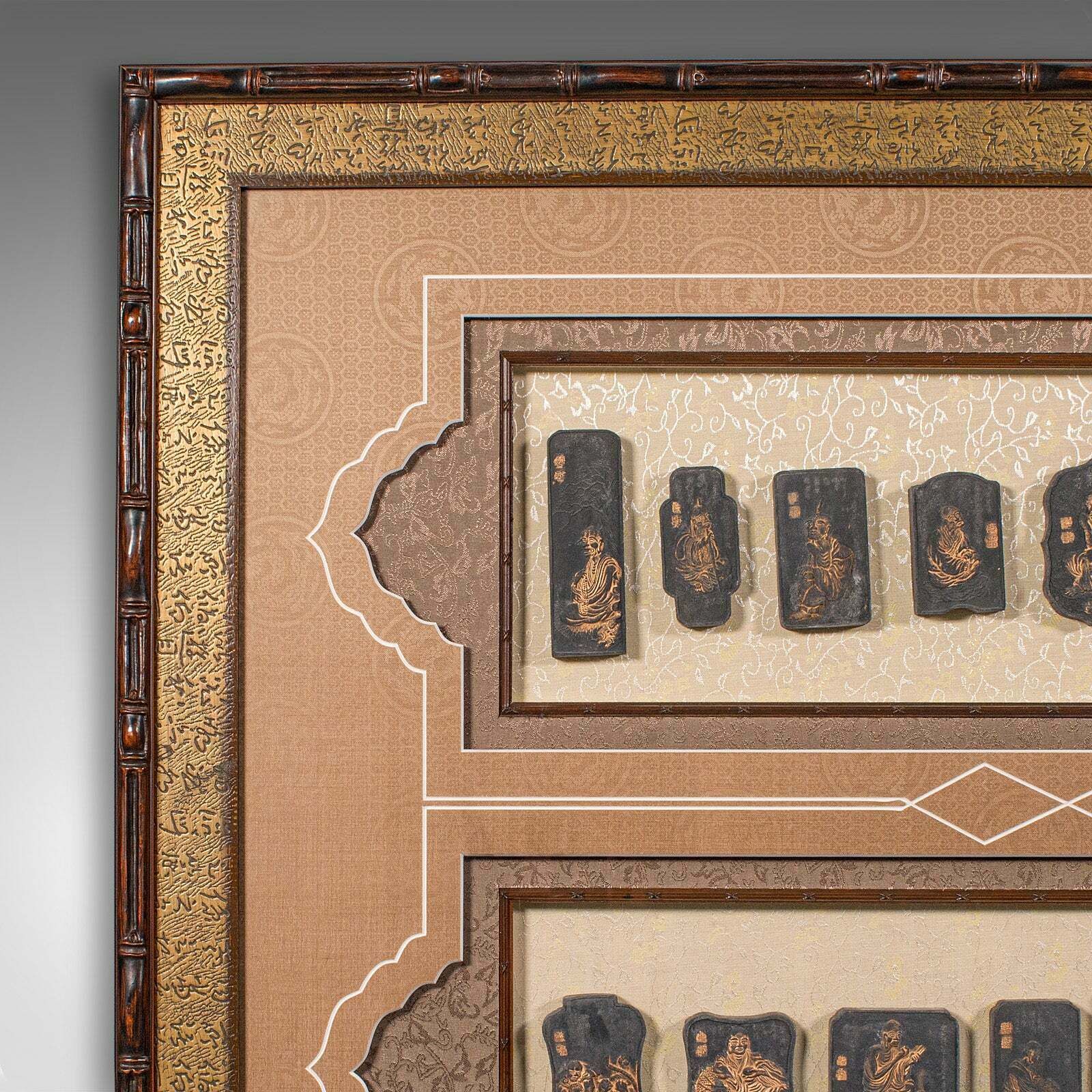 Large Antique Ink Stone Display Set, Chinese, Ornamental Stones, Qing, Victorian photo Art