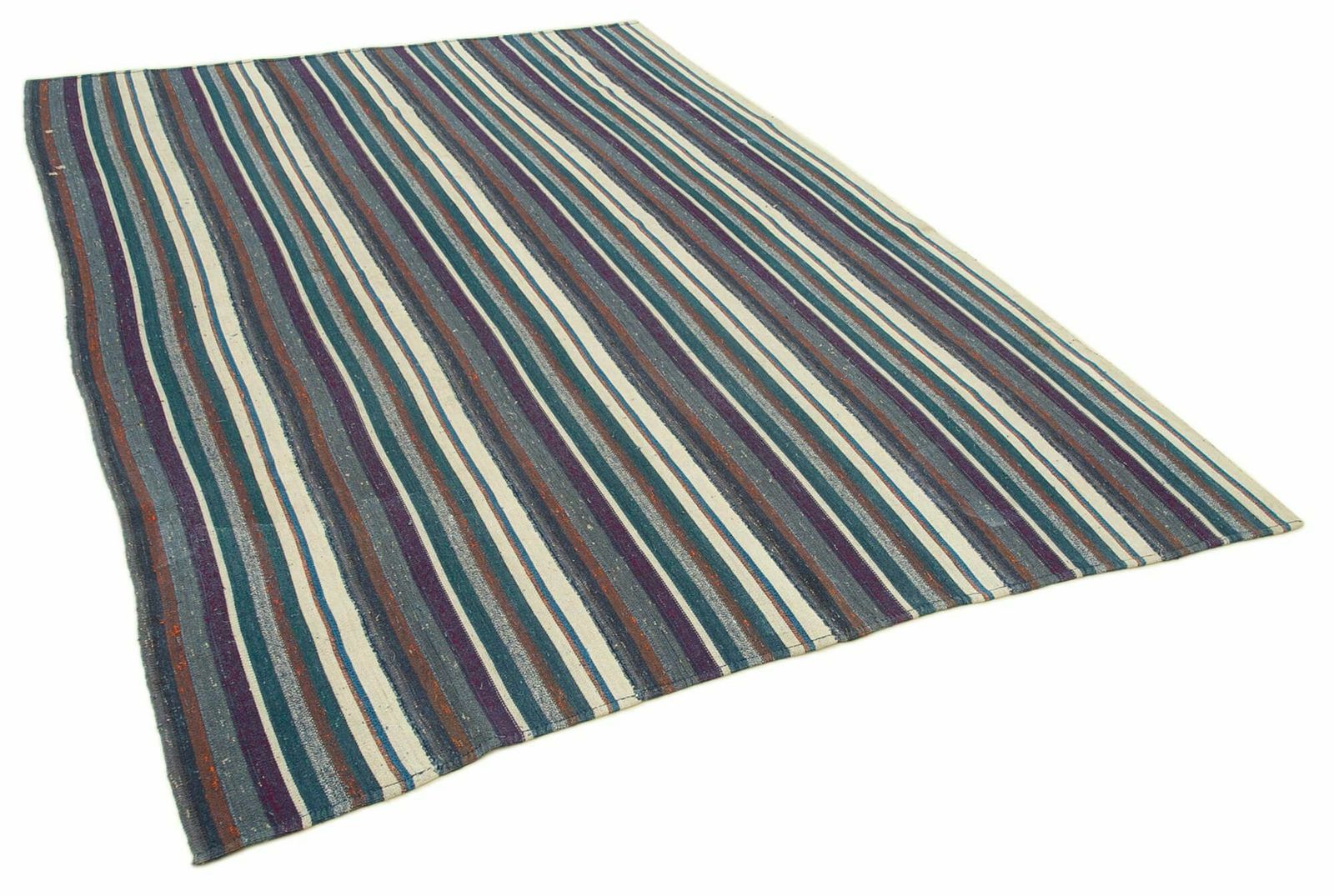 Handmade Flatweave Chaput Purple Anatolian Kilim Rug 190 Cm X 270 Cm photo furniture