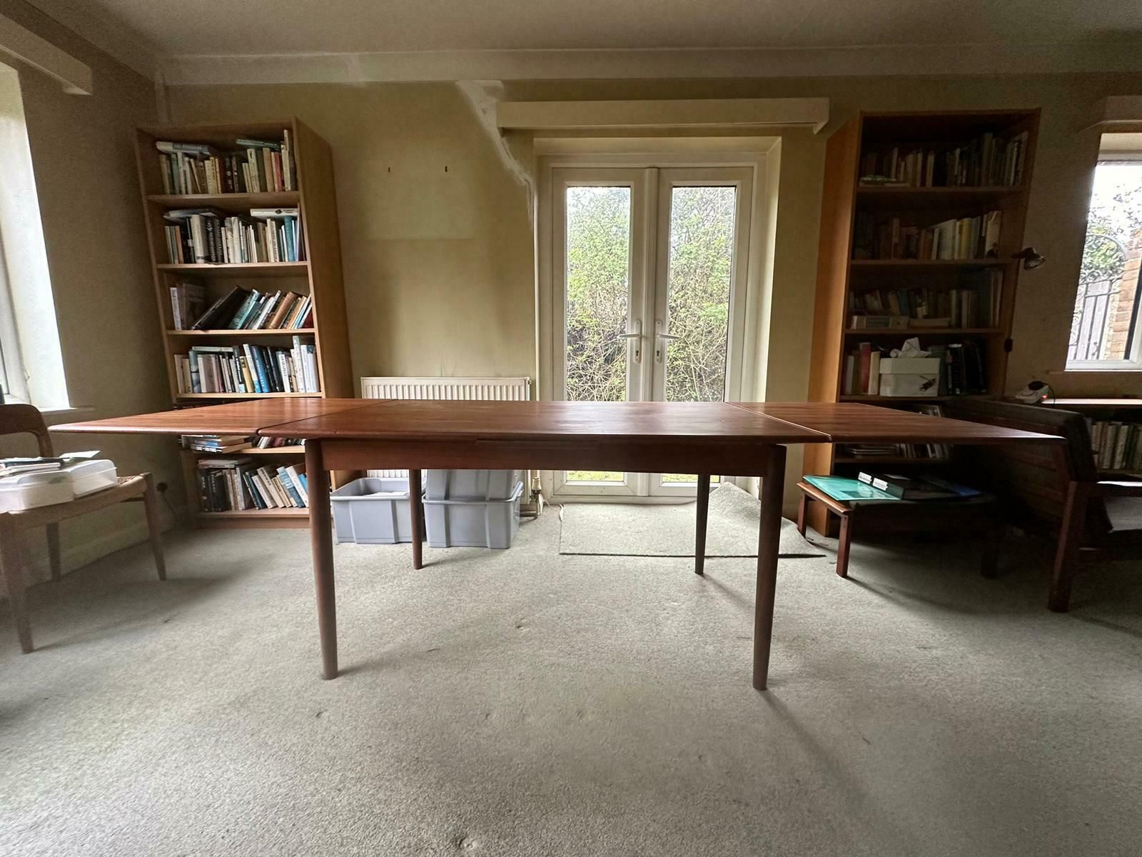 Danish Mid Century Extendable Teak Dining Table From Farstrup, 1960s photo Furniture