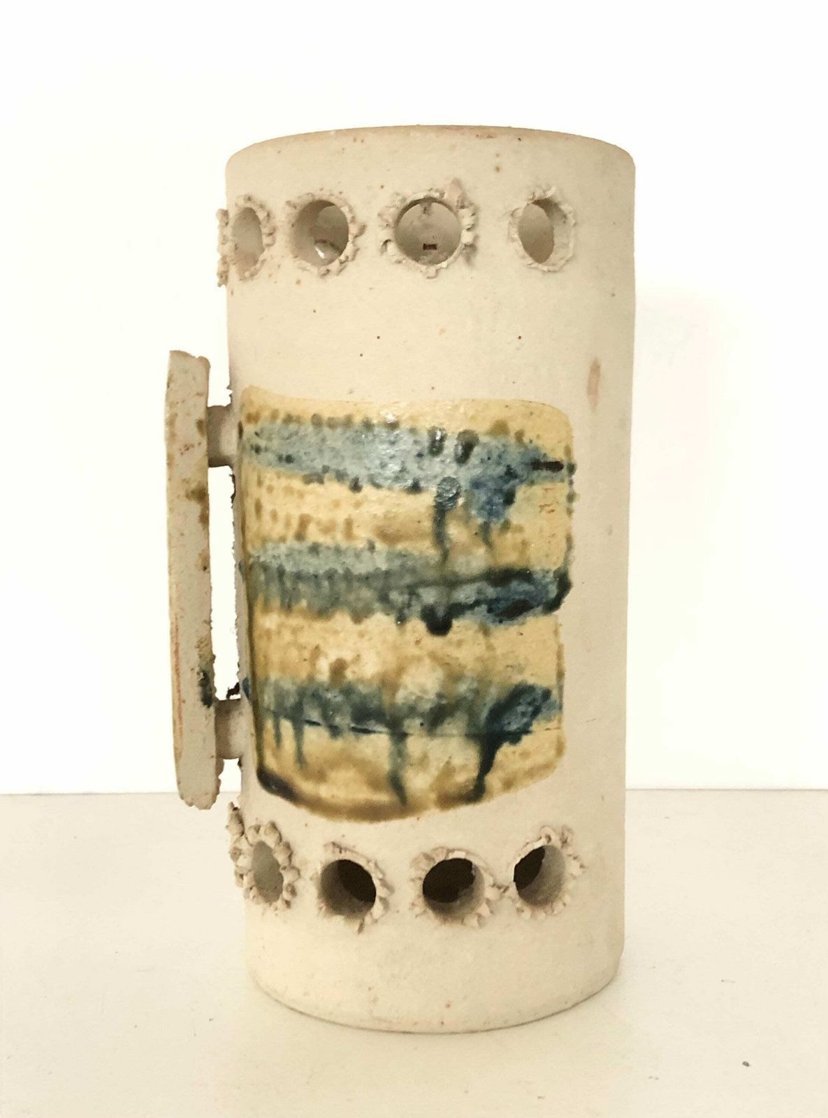 Danish Mid Century Per Engstrøm Original Fine Art Ceramic Pottery Sculpture With Abstract Decoration photo furniture