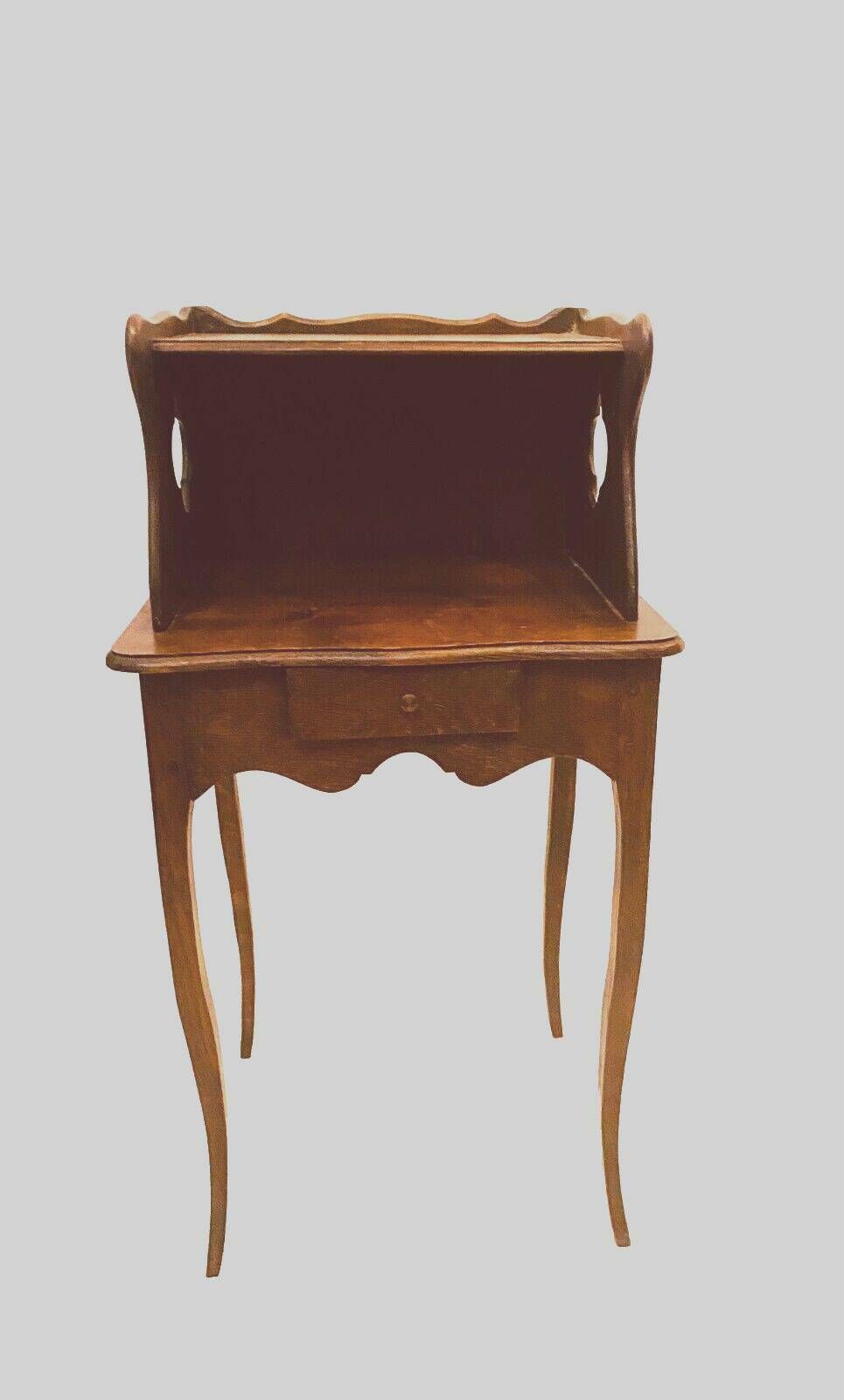 Louis XV Style Bedside Table In Solid Oak 19th Century photo vinterior