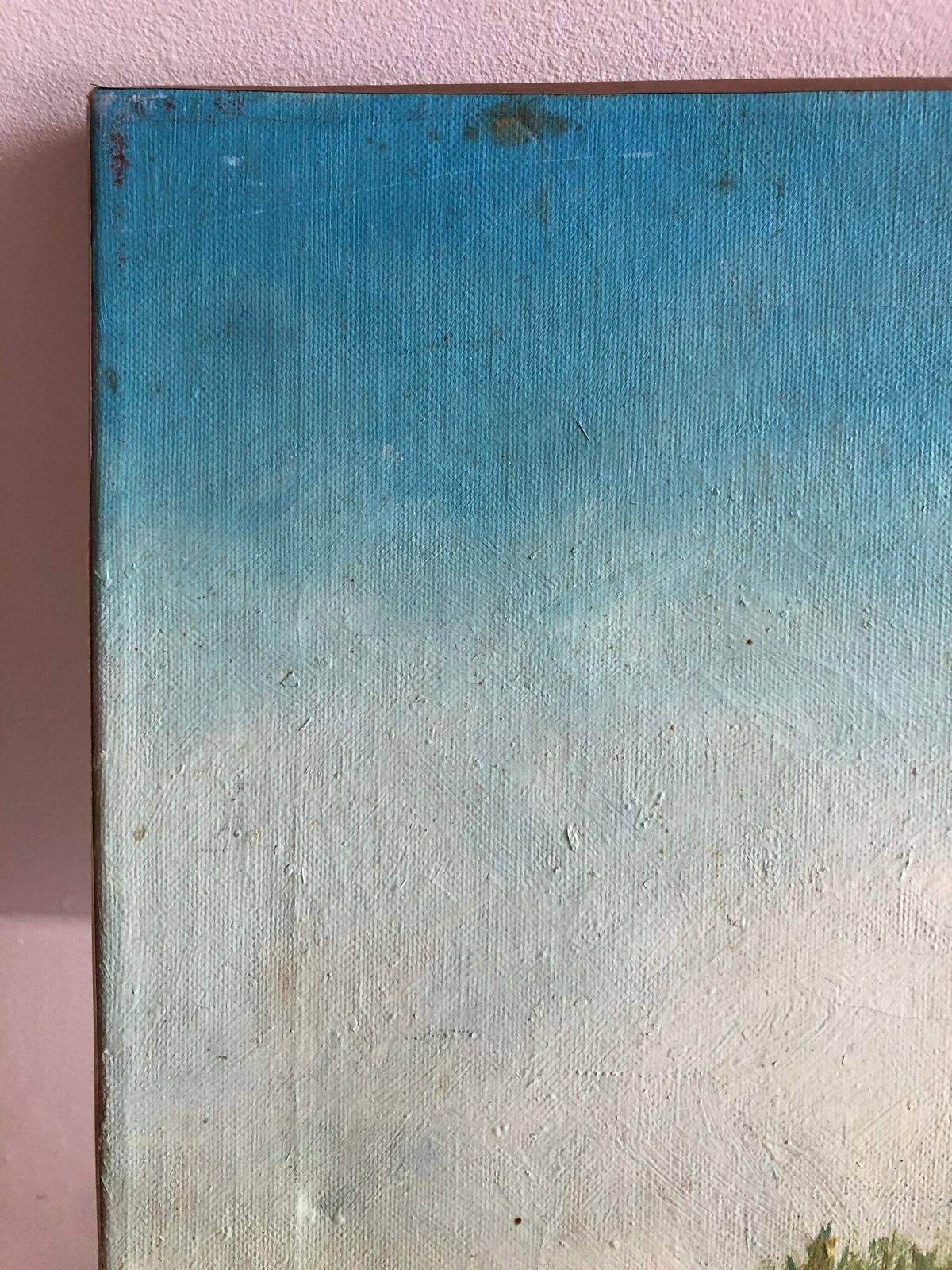 Danish Original Painting From 1975 By Finn Johansen With Motive Of Man With Sunglasses And Nude Woman In The Background photo vinterior