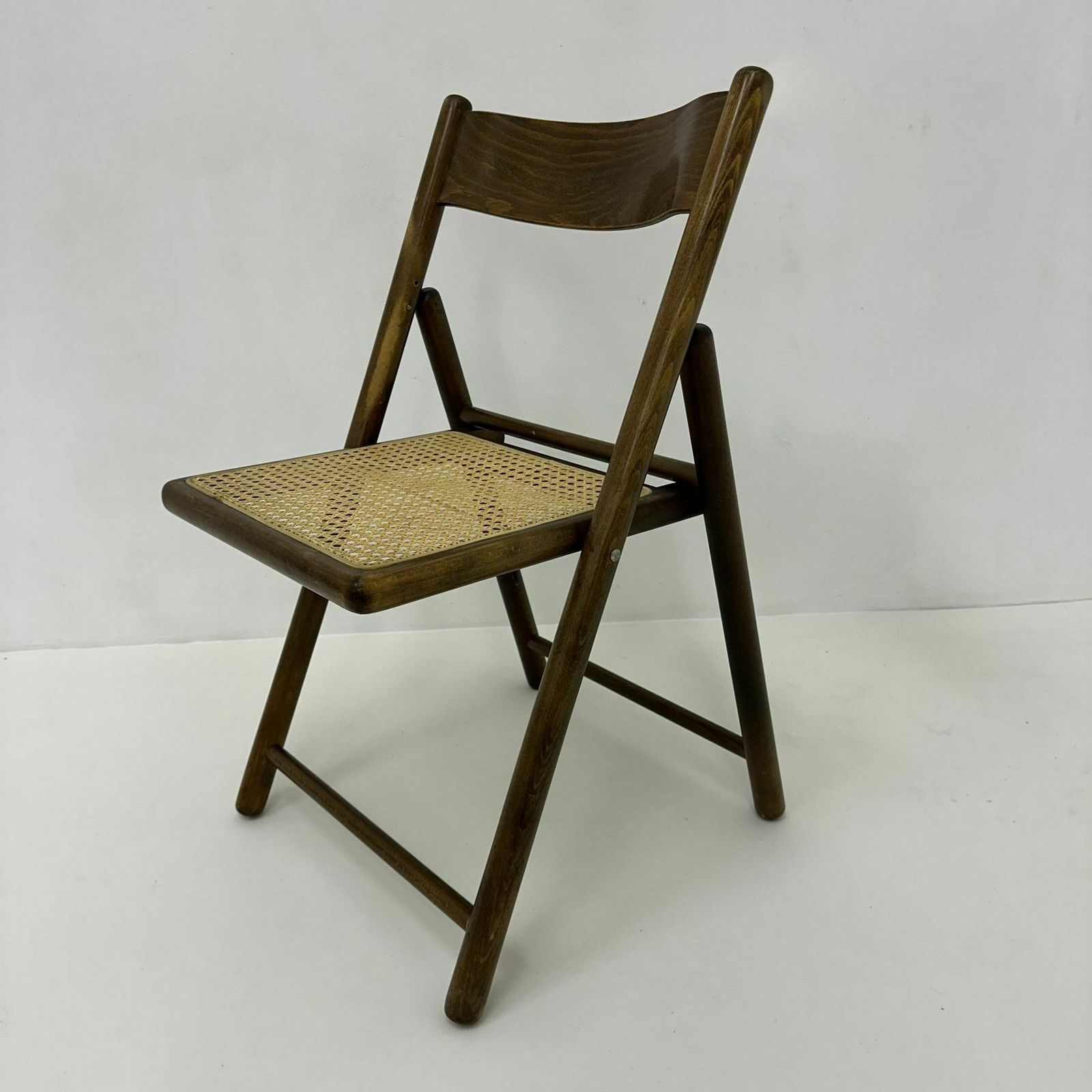 Vintage Folding Chair In Webbing And Wood By Habitat , 1980’s photo vintage