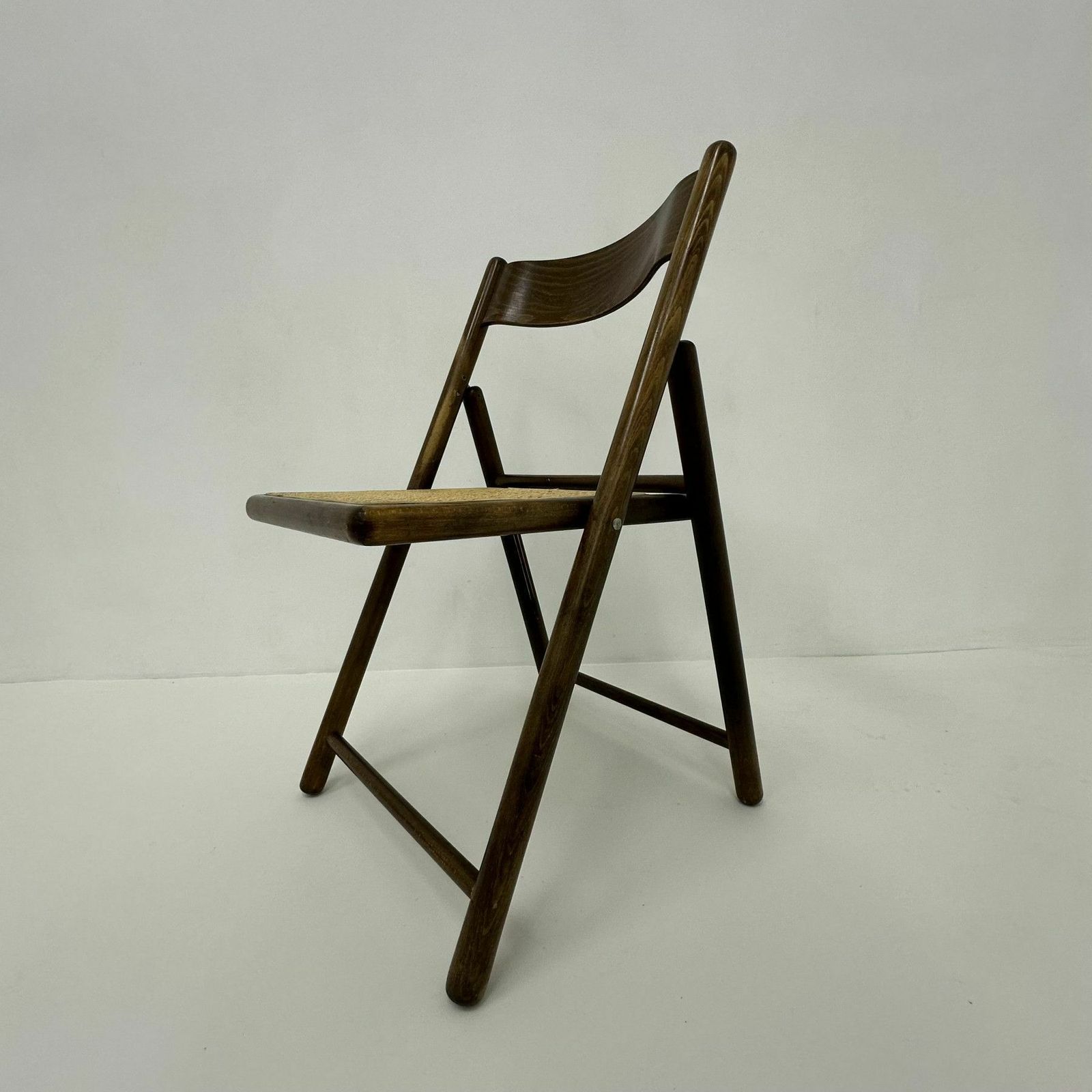 photo for sale Vintage Folding Chair In Webbing And Wood By Habitat , 1980’s
