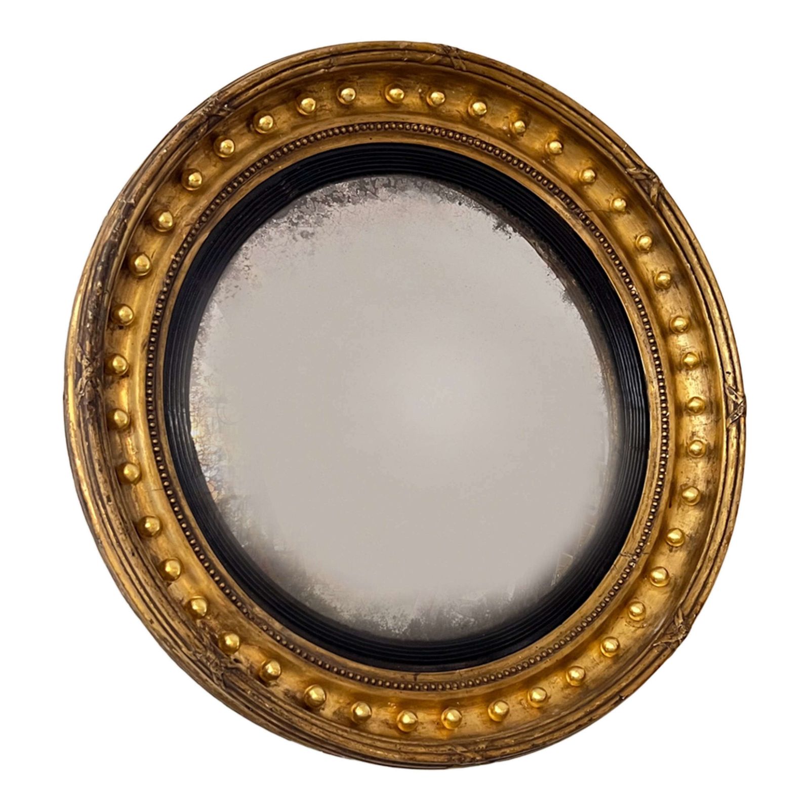 English Regency Mirror With Convex Glass photo Home Decor