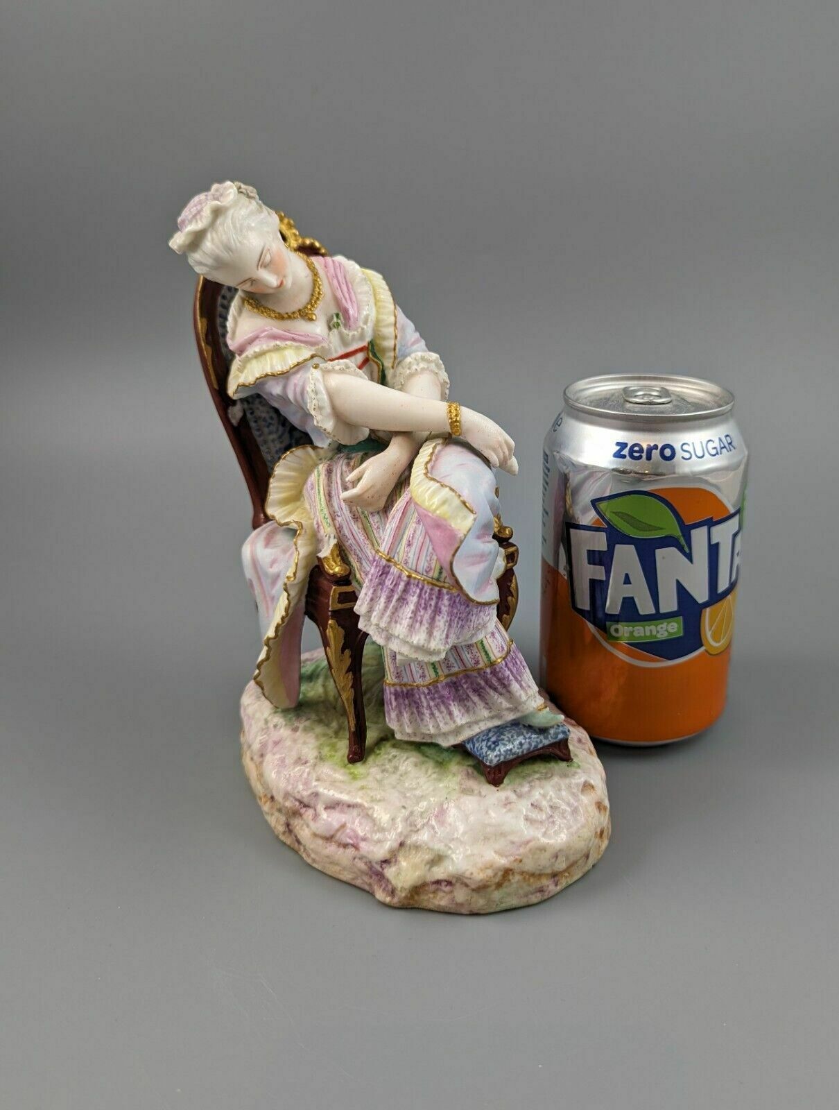 Home Decor A 19th Century Vion Et Baury Paris Biscuit Porcelain Figurine Of A Lady Sleeping photo