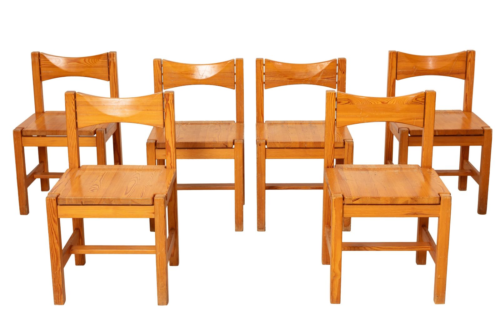 Set Of 6 Vintage Hongisto Chairs By Ilmari Tapiovaara For Laukaan Puu photo for sale