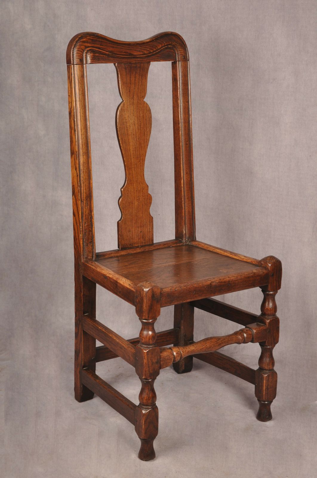 A Set Of Four Queen Anne Oak & Elm Chairs photo furniture