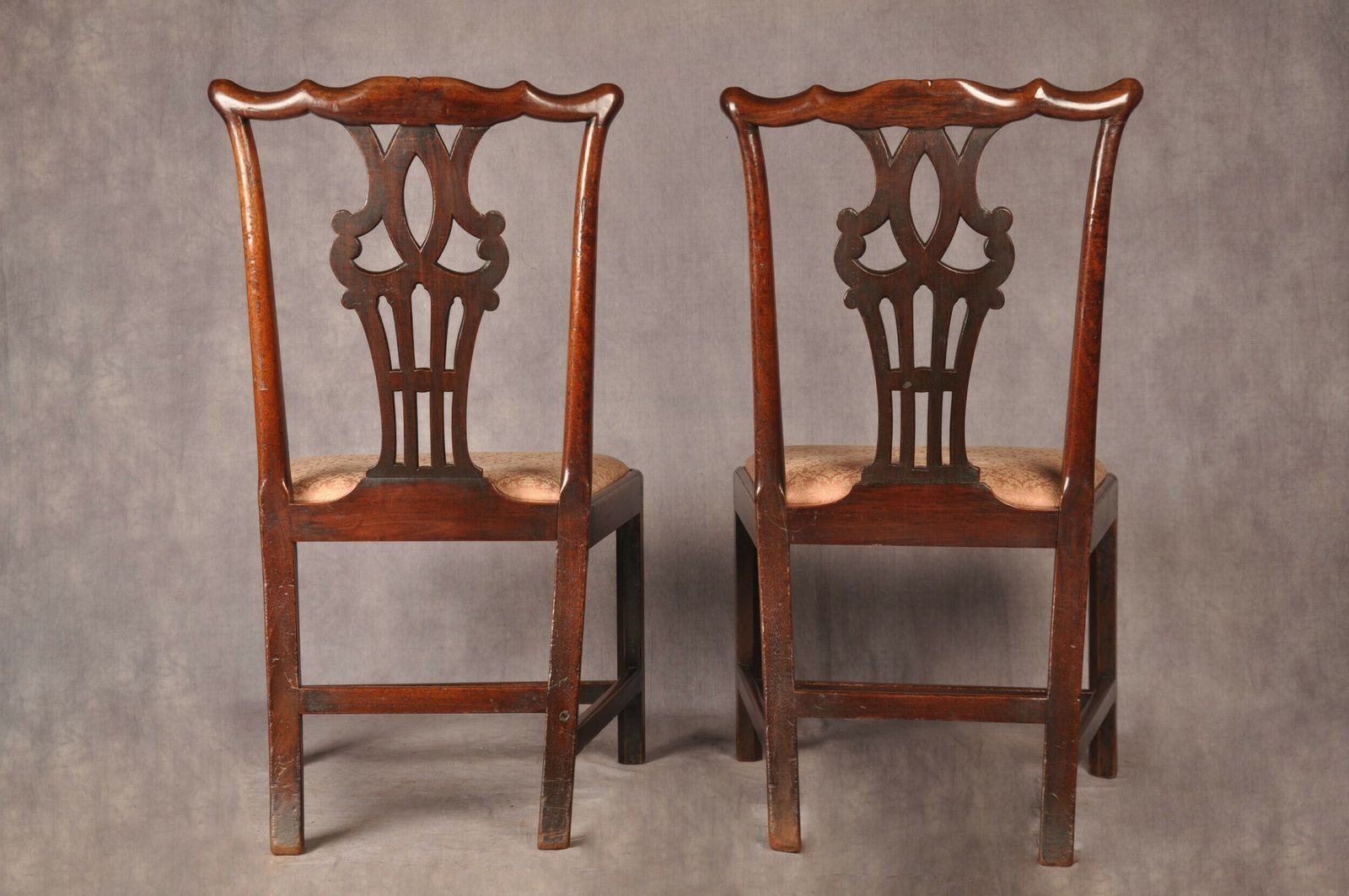 photo for sale Fine Pair Of 18th Century Mahogany Chippendale Chairs
