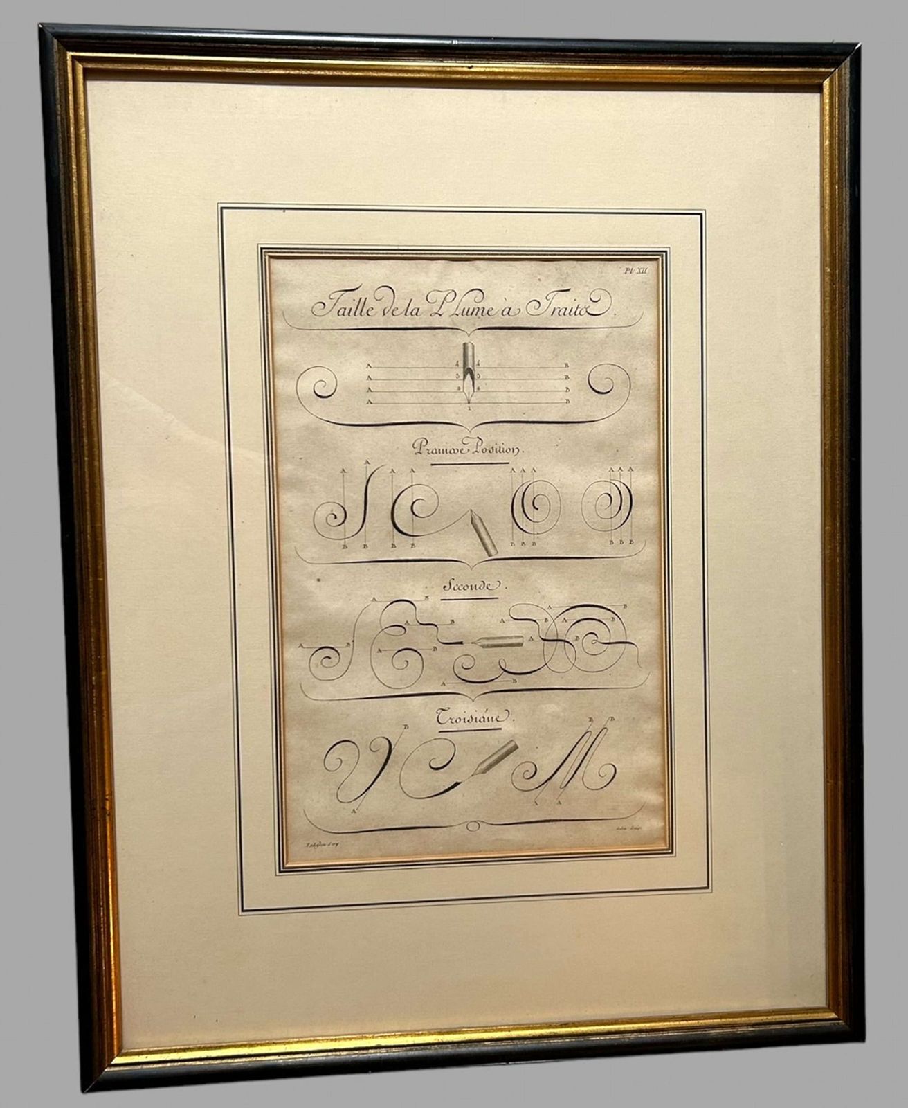 A Set Of Eight Framed Charles Paillasson’s ‘L’art D’ecrire’ Plates photo furniture