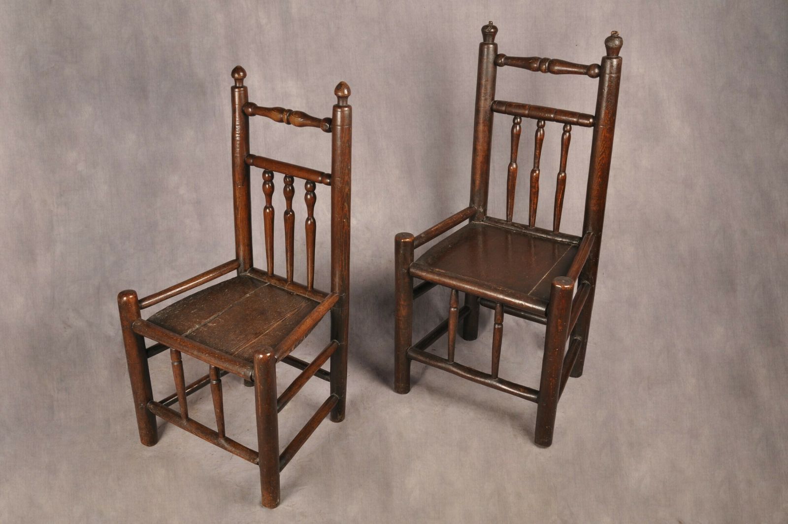 photo buy A Near Pair Of 17th Century Ash Turners Chairs