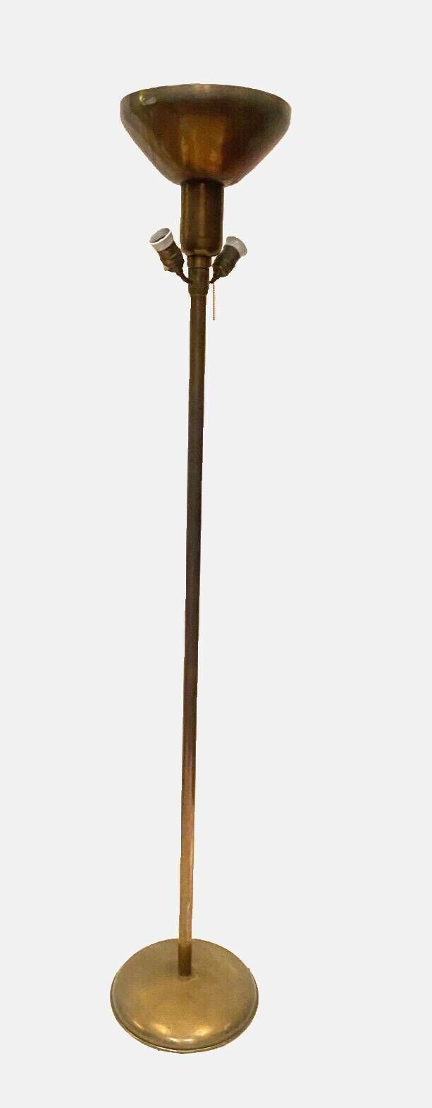 Amba Brand Art Deco Floor Lamp In 20th Century Brass photo for sale