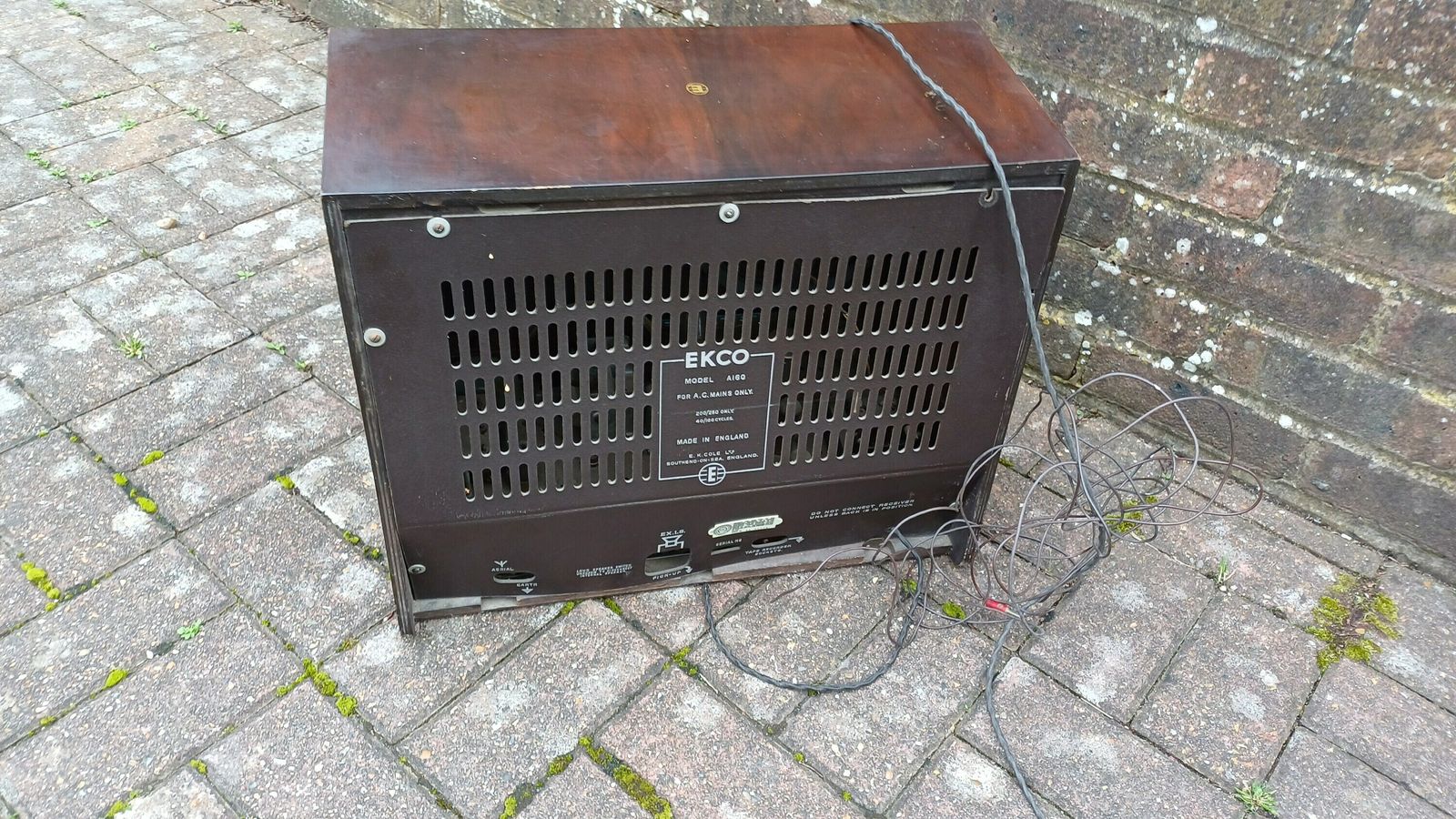 Vintage Retro Ecko Radio Film Stage Tv Prop Audio Retro photo vintage