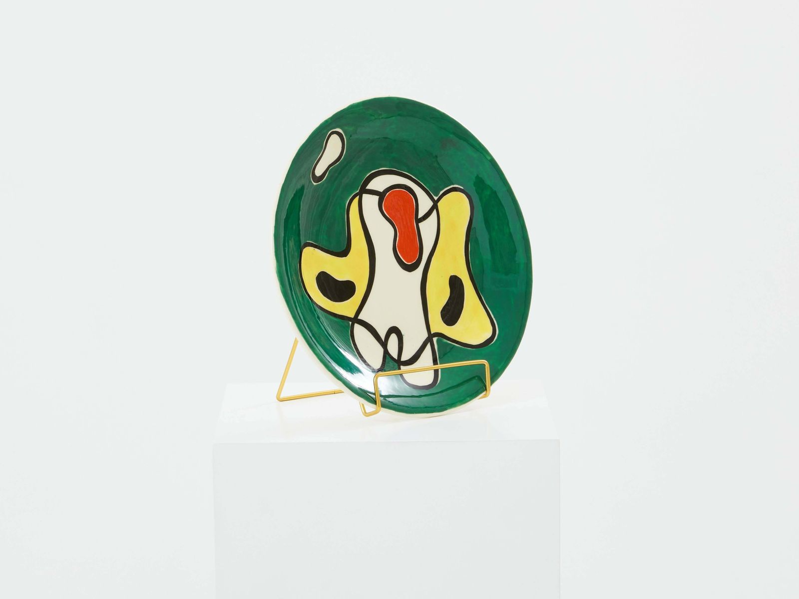 Assiette en céramique émaillée Roland Brice, 1950 photo furniture
