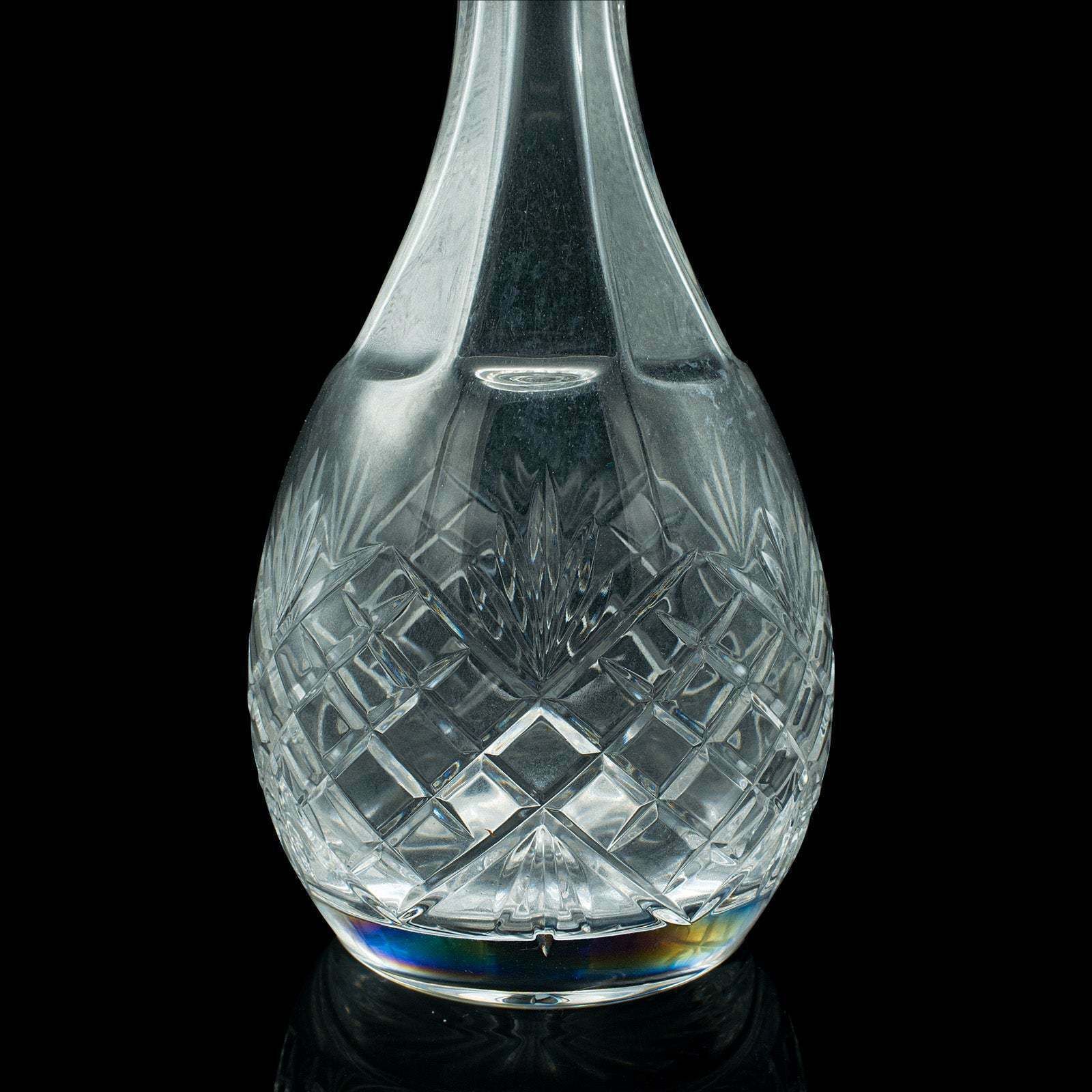 photo furniture Tall Vintage Port Decanter, English, Cut Glass, Wine, Spirit Vessel, Mid Century
