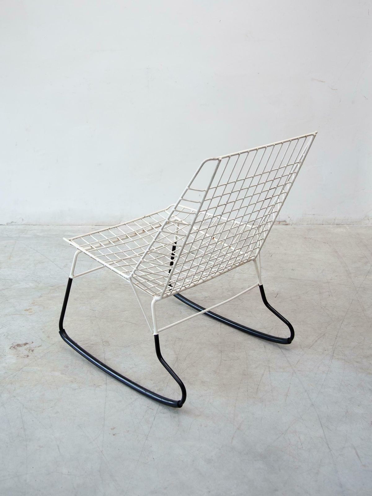 "Flamingo" Set Of Two Cees Braakman For Pastoe Rocking Chairs, 1950s photo 3251.0