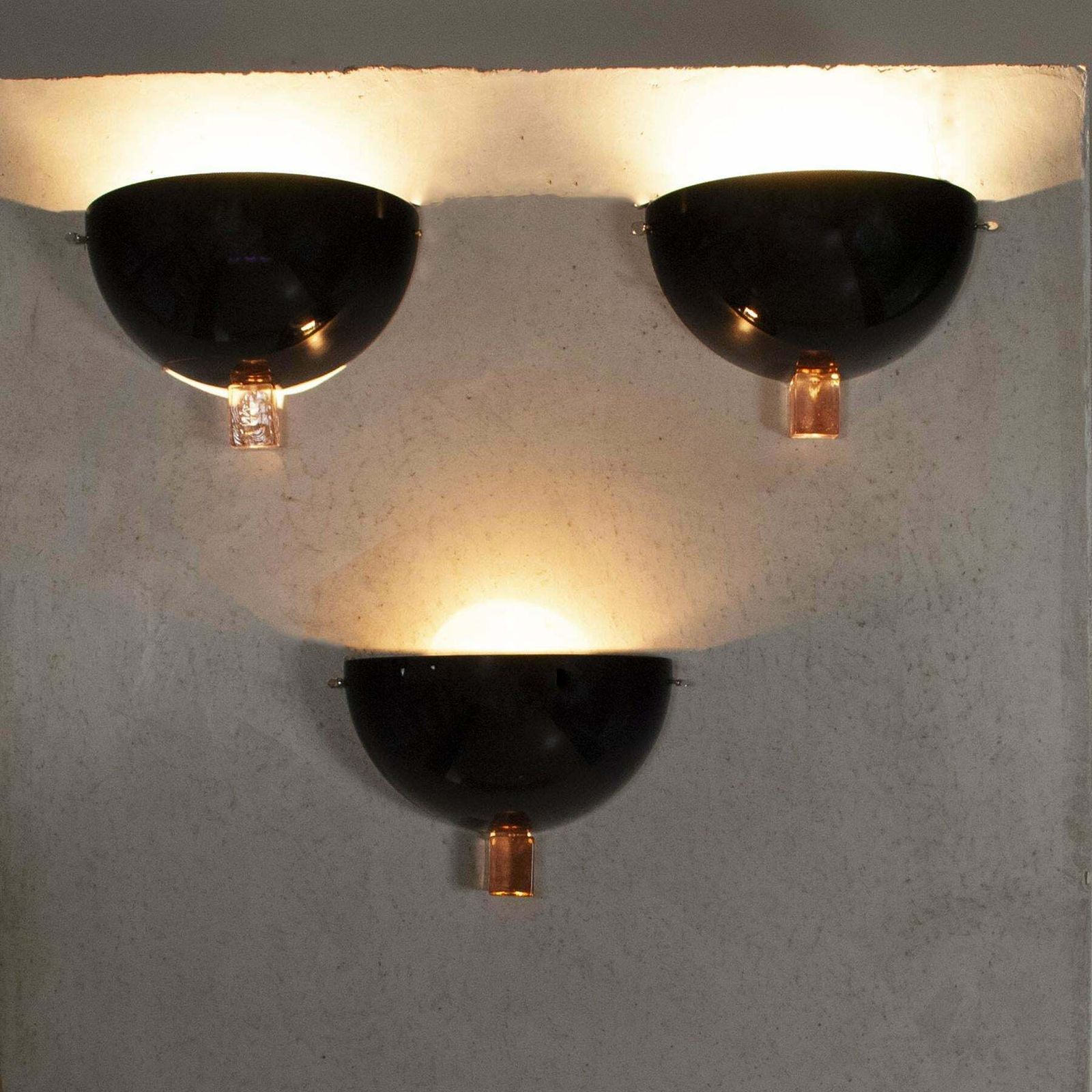 Venini Set Of Two Of Eight Wall Lamps, Victor Model 80's photo Lighting