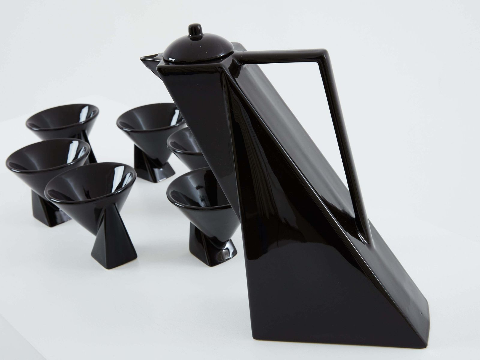 Home Decor Pierre Casenove For Studio Salins Glazed Ceramic Coffee Set 1980s photo