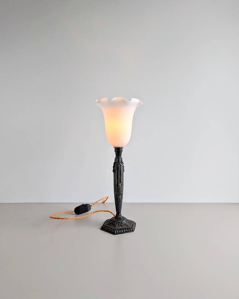 Art Deco Vintage Table Lamp, Made In France, 1930's