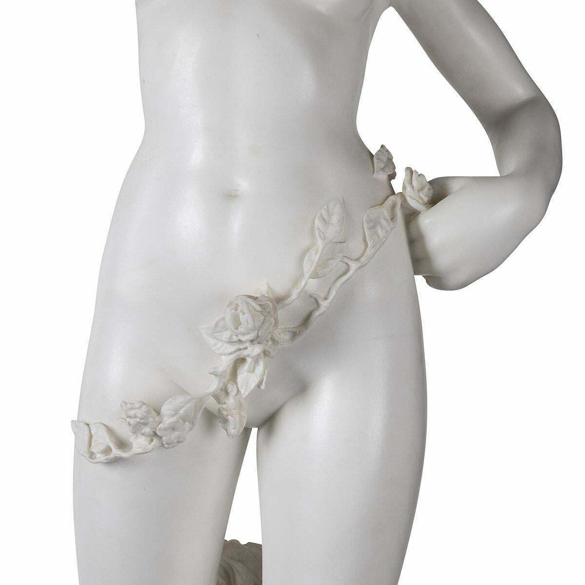 19th Century Italian Marble Figure Of A Nude, Adolfo Cipriani (1880 1930) photo vintage