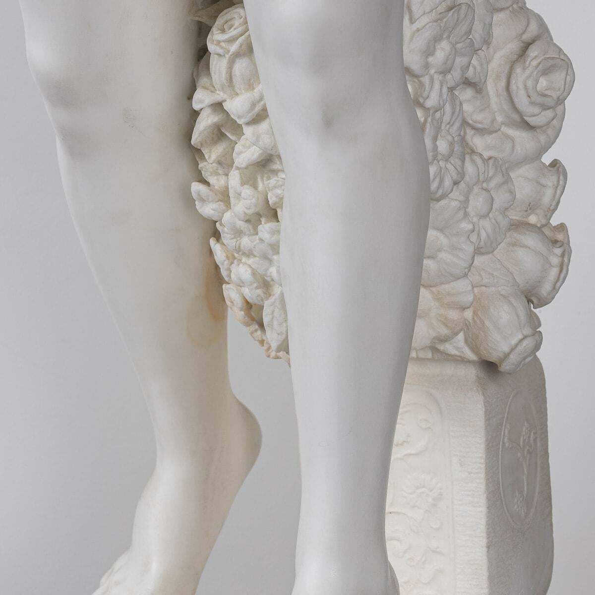 photo vinterior 19th Century Italian Marble Figure Of A Nude, Adolfo Cipriani (1880 1930)
