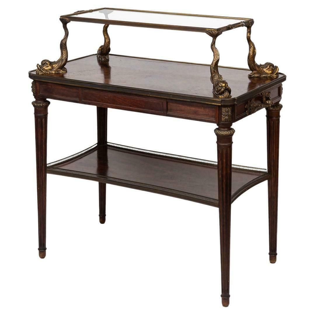 19th Century French Louis XV Style Ormolu Mounted Tea Table & Tray C.1880
