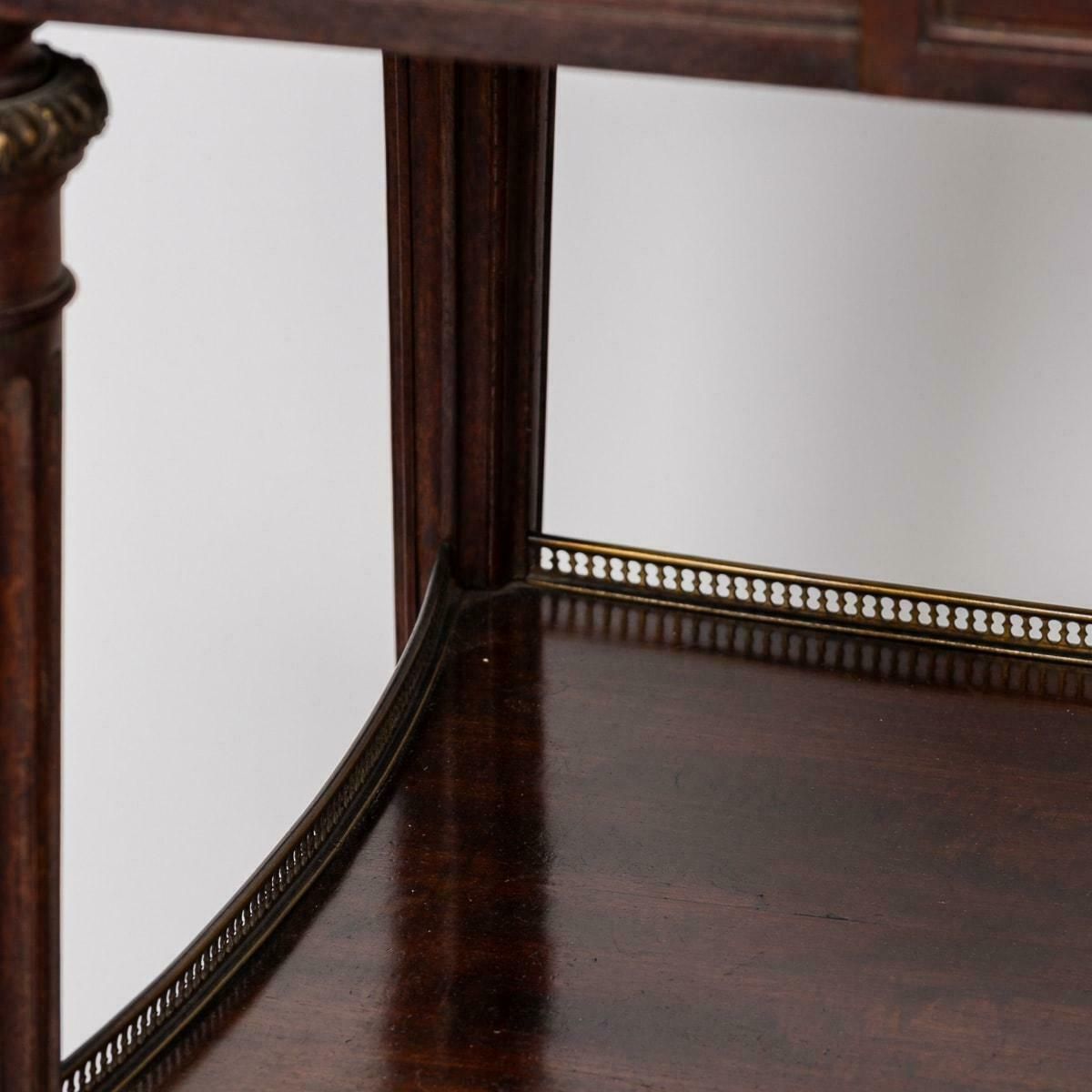 photo vinterior 19th Century French Louis XV Style Ormolu Mounted Tea Table & Tray C.1880