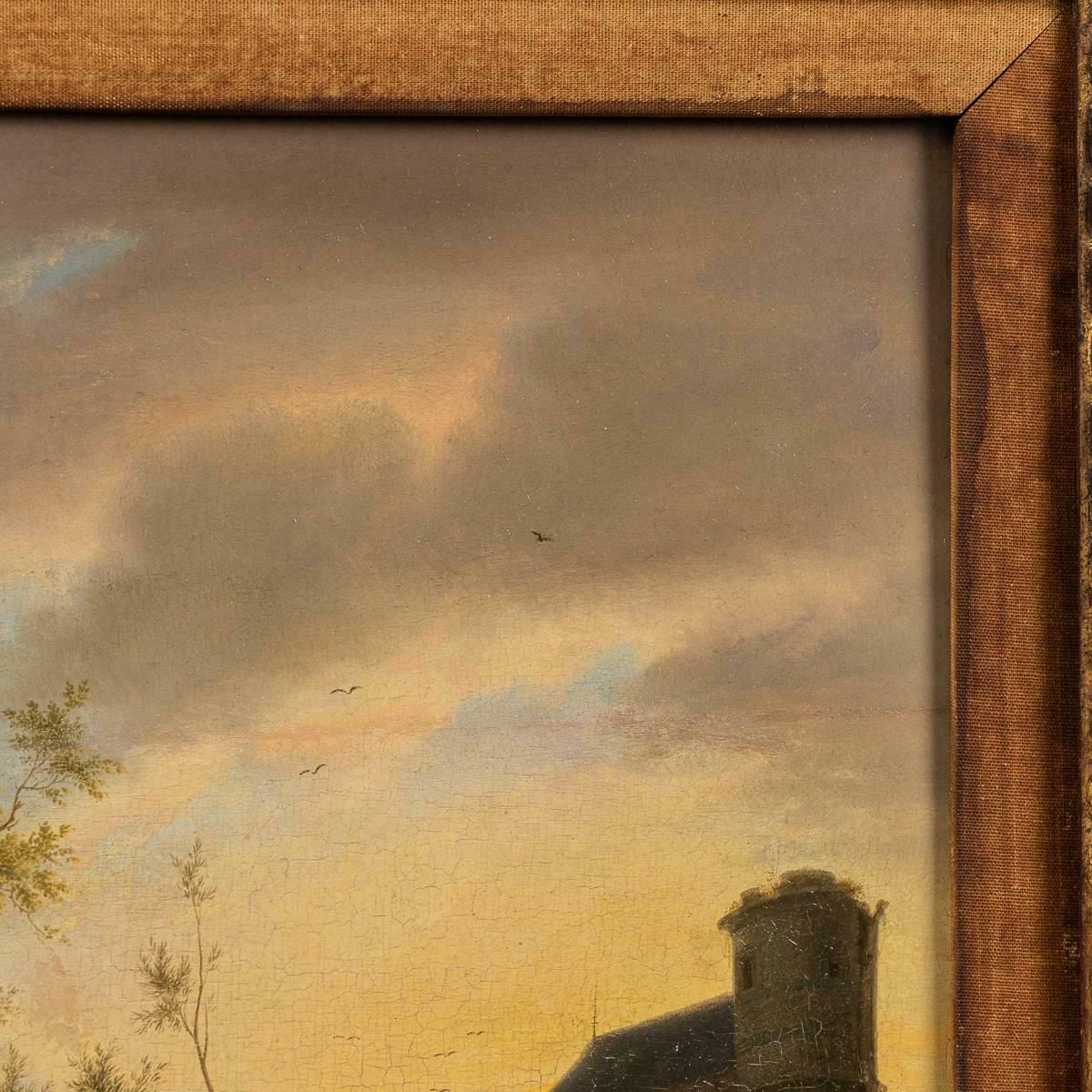 photo furniture Antique 19th Century Oil On Panel Pastoral Setting, Martin Verstappen 1773 1852