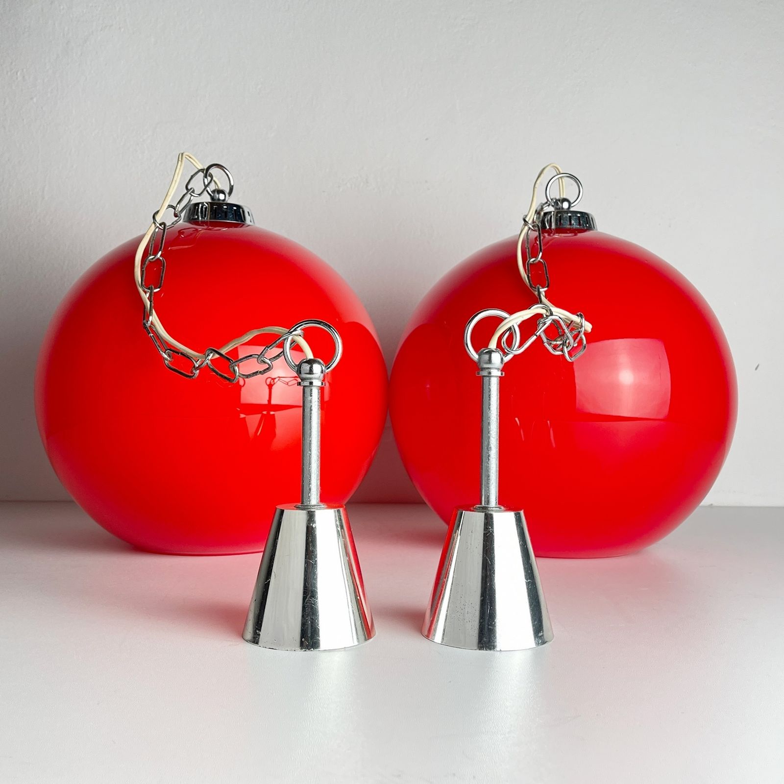 1 Of 2 Vintage Pendant Lamp By Sijaj Hrastnik Yugoslavia 1980s photo furniture
