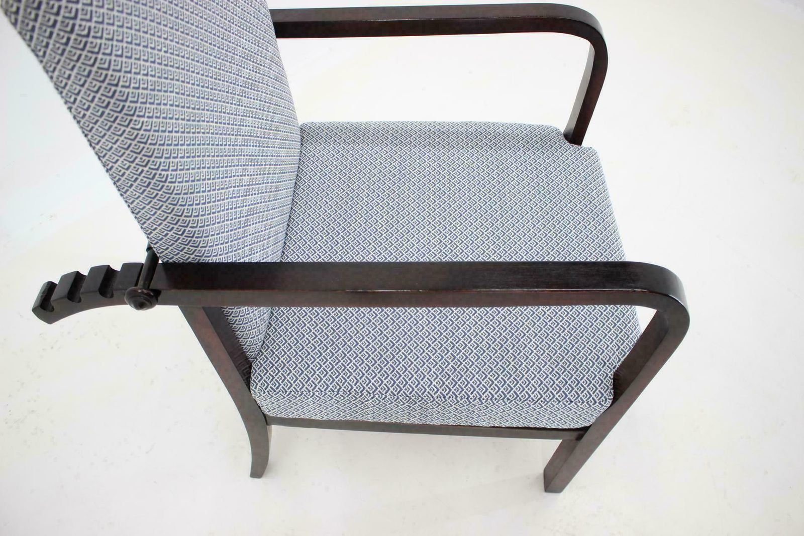 photo for sale 1940s Restored Beech Adjustable Armchair, Czechoslovakia